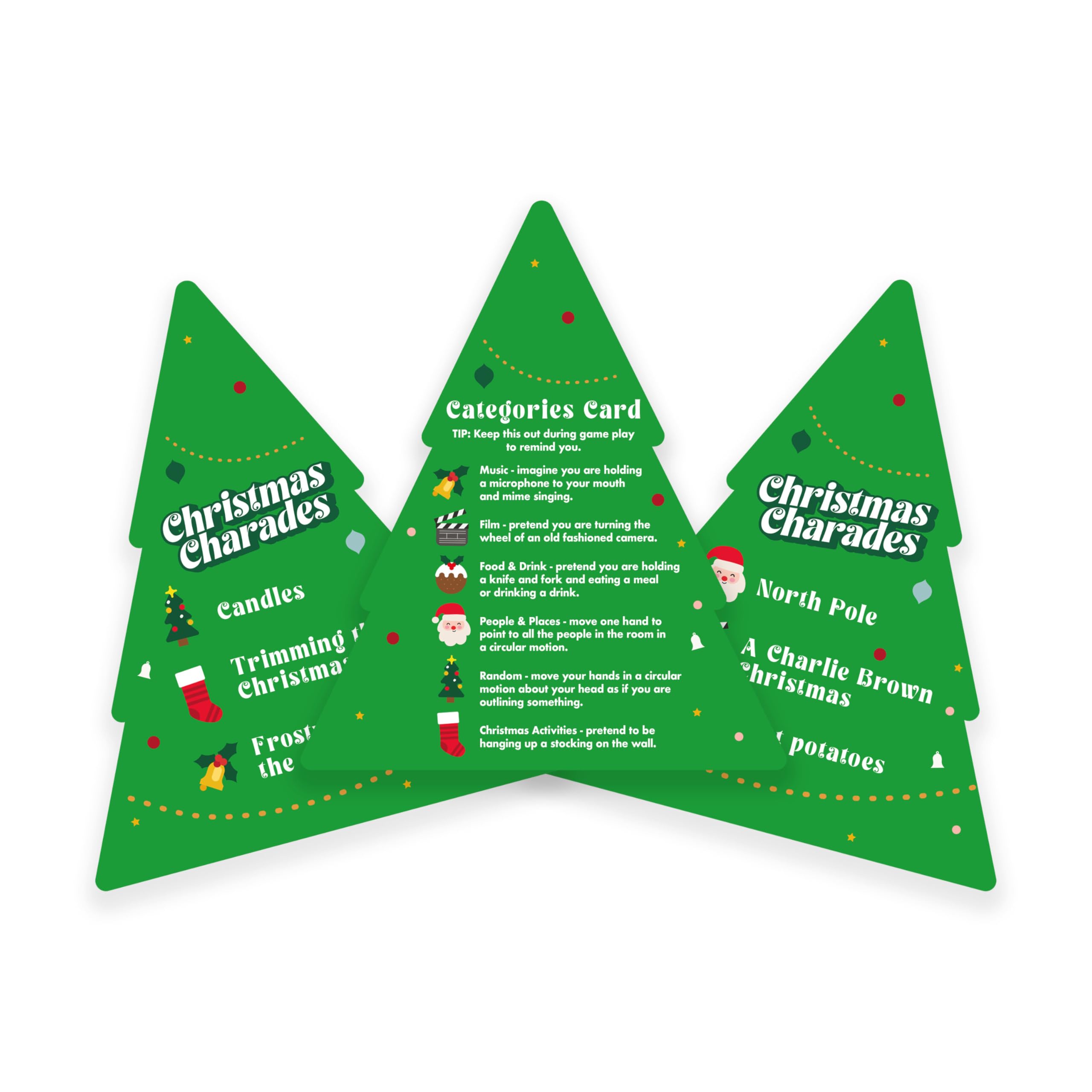 Gift Republic Christmas Charades Game Card Game