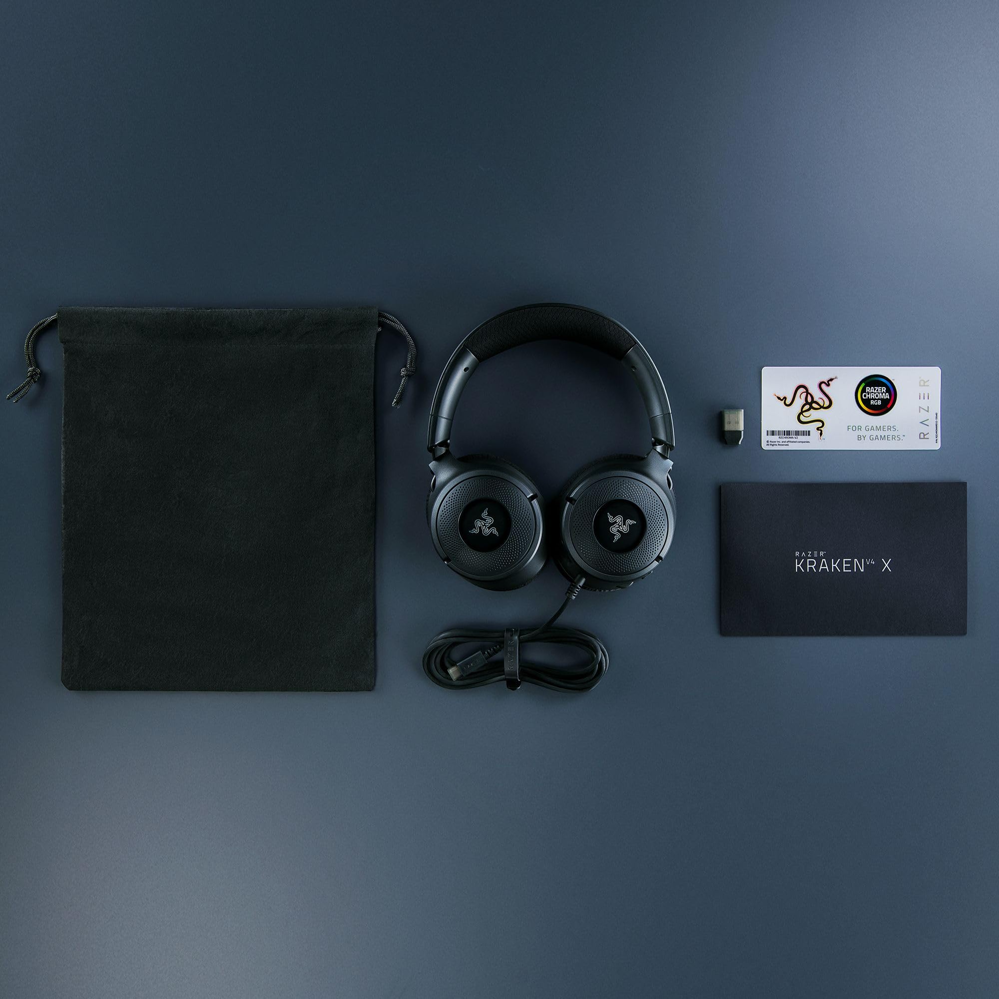 Razer Kraken V4 X Wired PC Gaming Headset - 7.1 Surround Sound | HyperClear Mic | Chroma RGB 8
