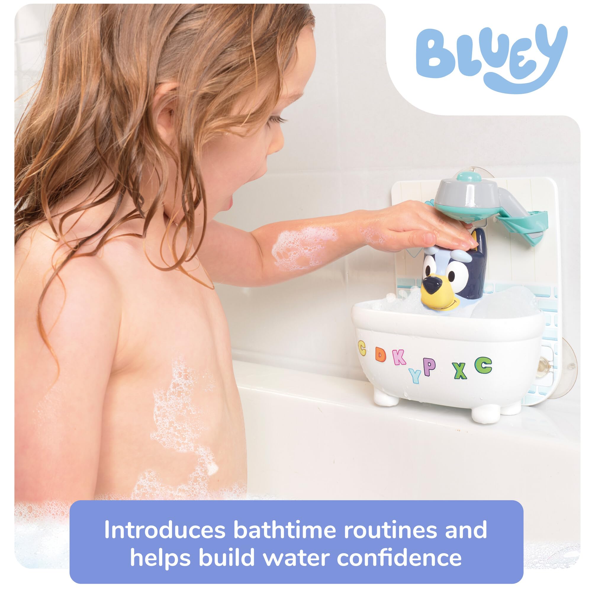 Shower & Scrub Bluey - Interactive Bath Toy for Toddlers 18 Months+ 2