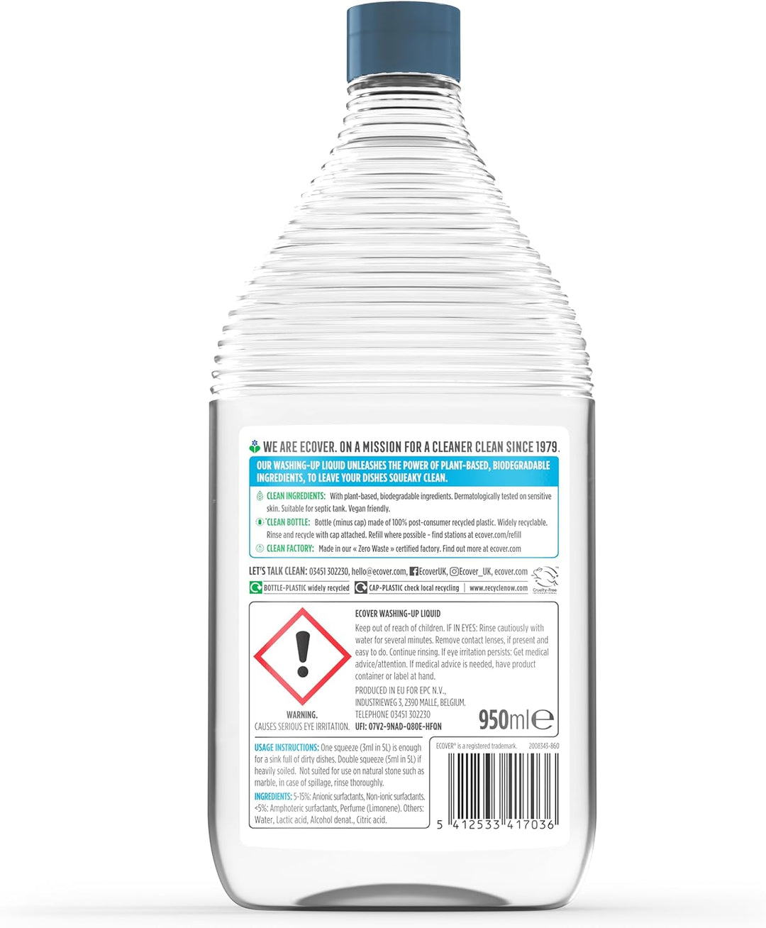 Ecover Camomile & Clementine Washing Up Liquid, 950 ml