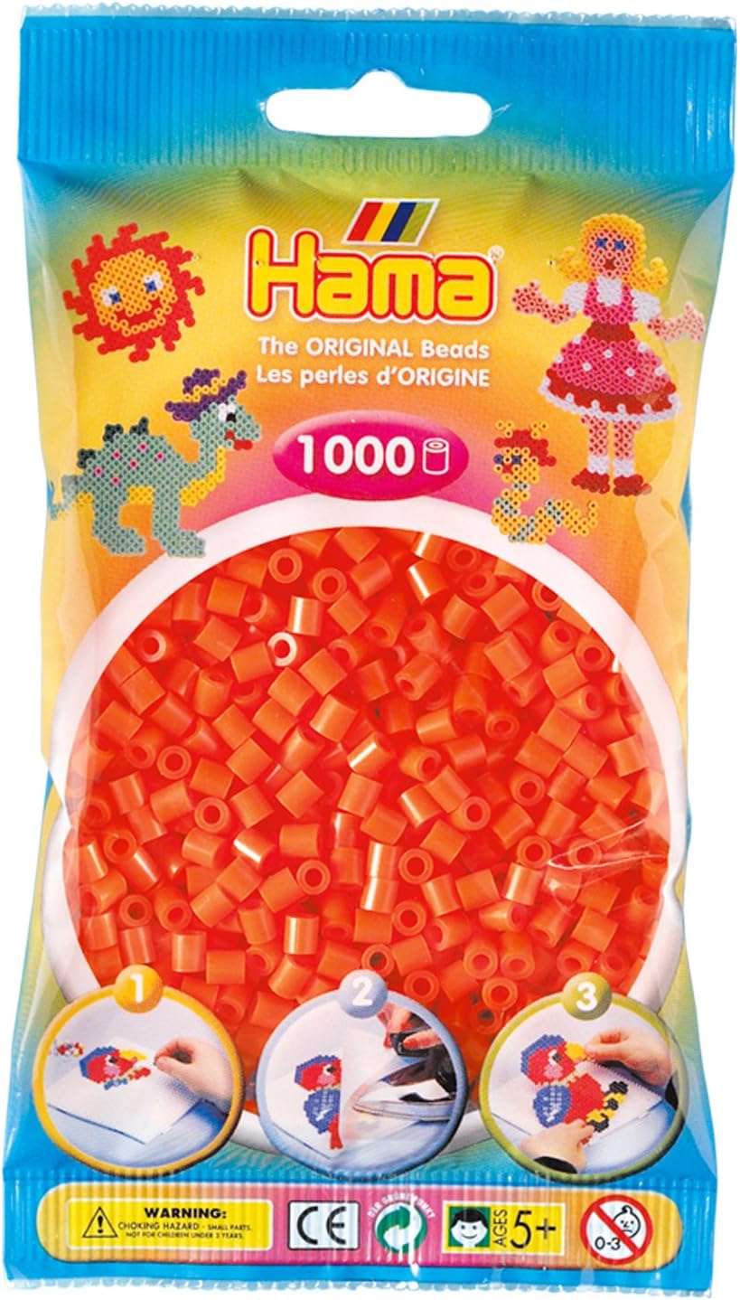 Hama - Orange Midi Beads (1000 pcs) 1