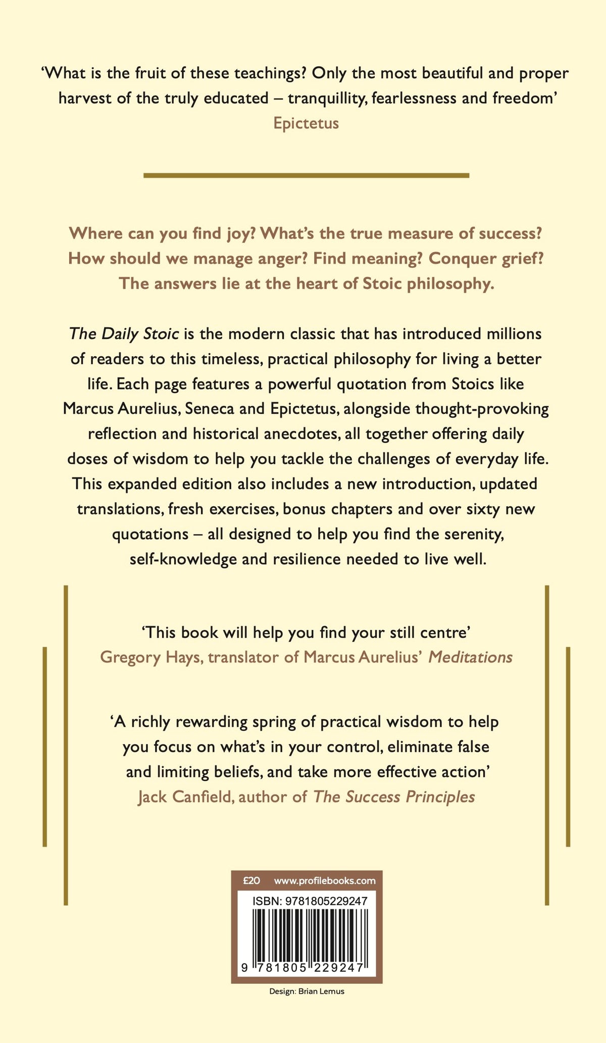 The Daily Stoic: 10th Anniversary Edition - 366 Meditations, Hardcover
