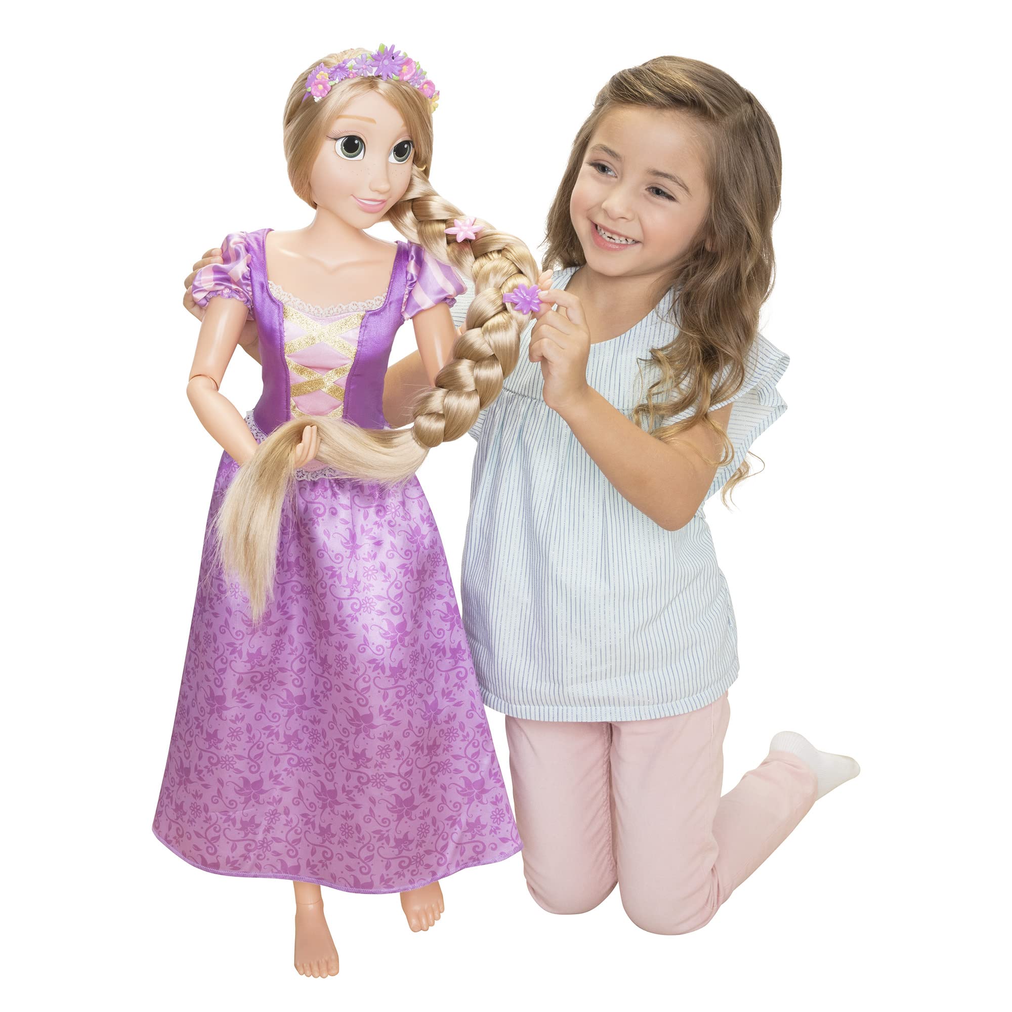 Disney Princess Playdate Rapunzel Doll - 32 Inches Tall | Highly Articulated | Includes Hair Accessories 5