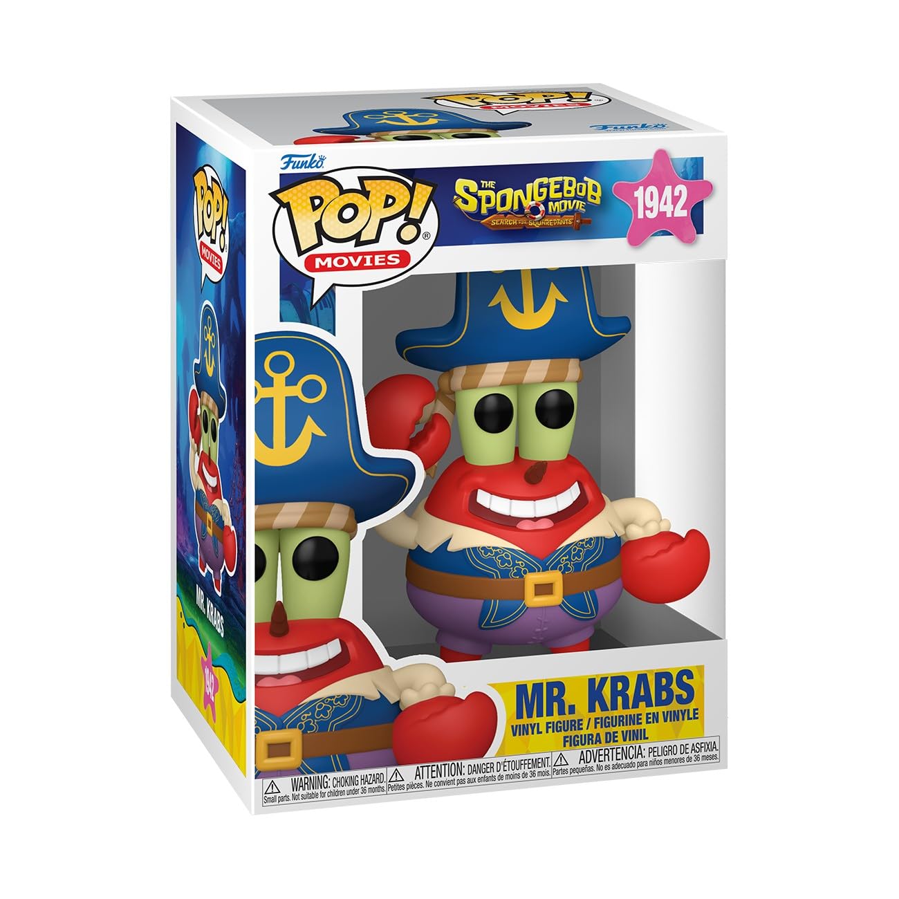Funko Pop! Movies: The SpongeBob Movie - Mr. Krabs Vinyl Figure 1