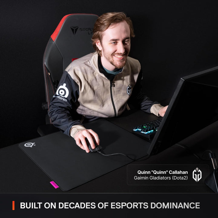 SteelSeries QcK L Performance Speed Gaming Mousepad - 49x42 cm, Extra-Dense 3.5mm Base, Black