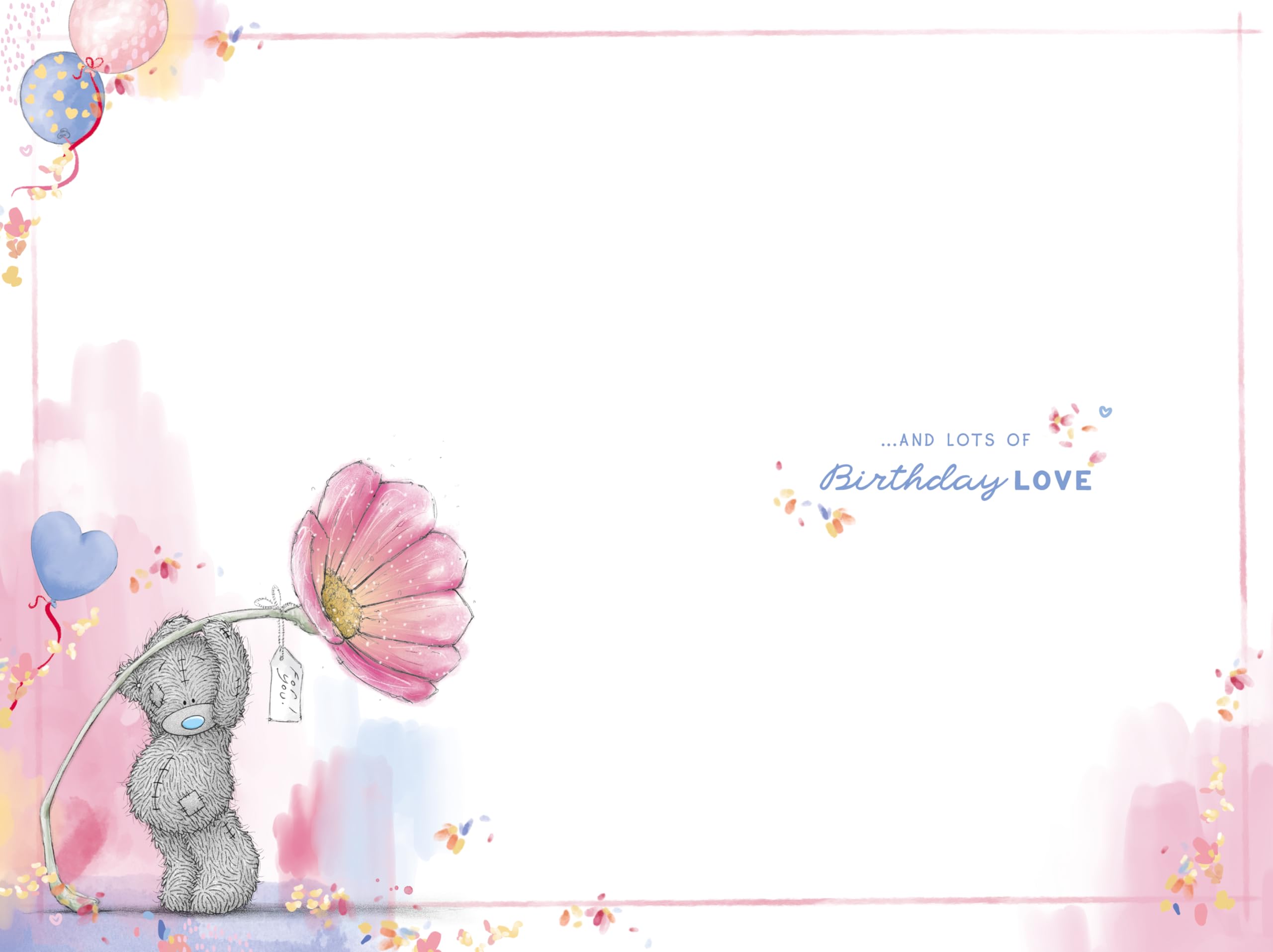 Me To You Tatty Teddy Wonderful Fiancee Luxury Gold Foil Birthday Card | 6 x 9 Inches 2