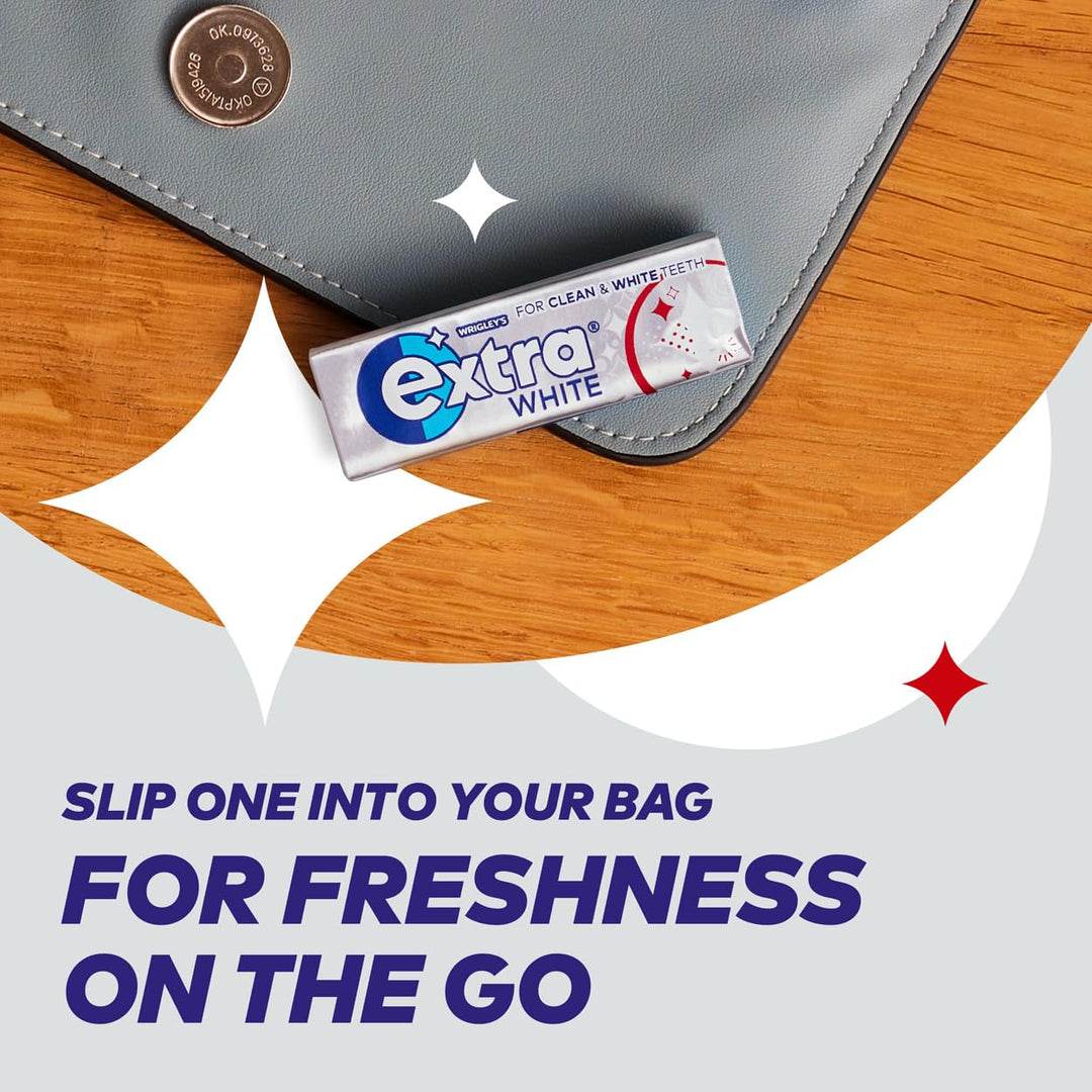 Extra - White Chewing Gum Sugar Free (5 x 10 Pieces)