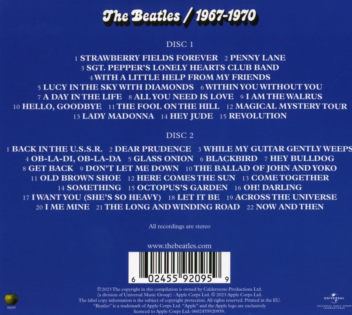 The Beatles - 1967 – 1970 [2CD] 2