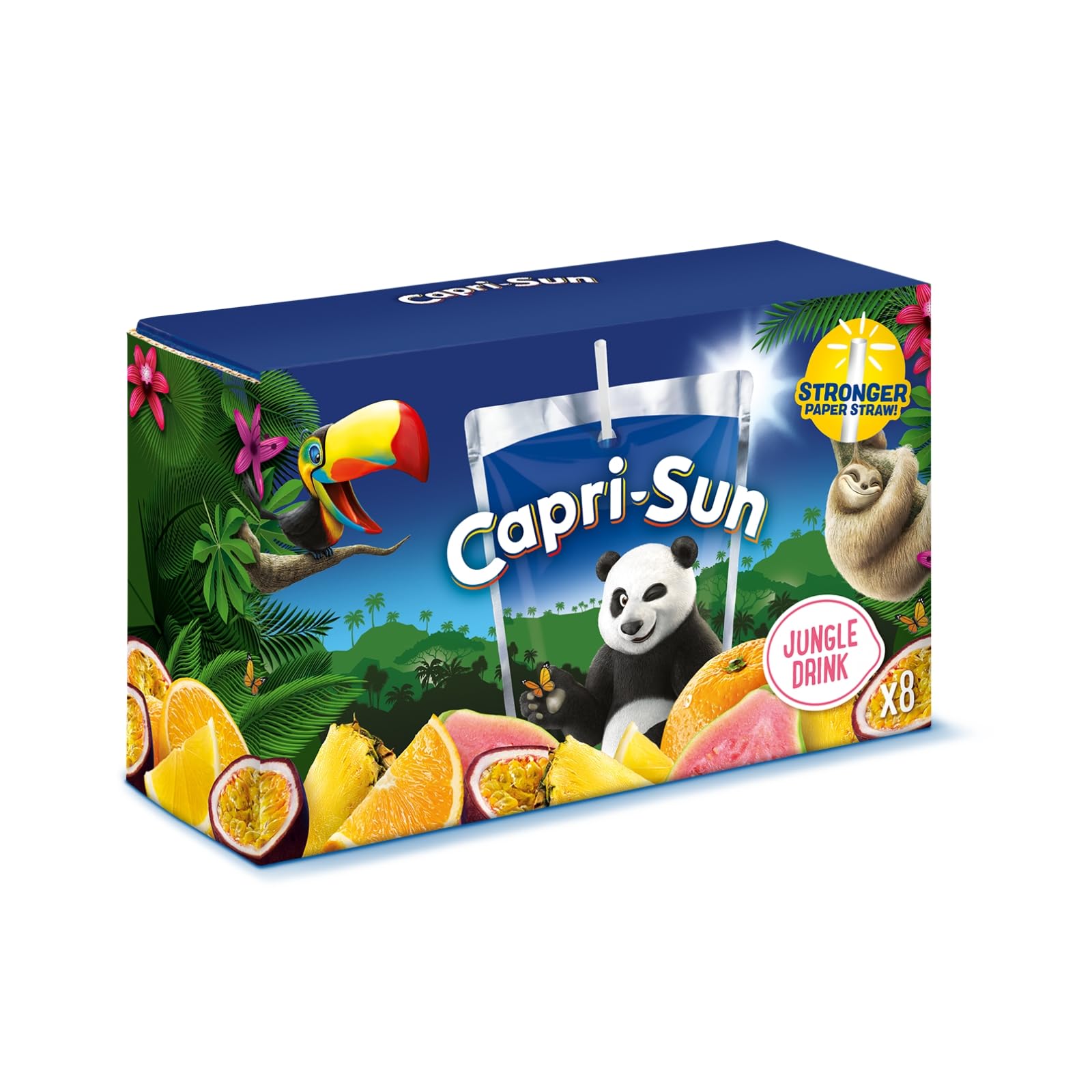 Capri-Sun Zero Jungle Kids' Juice Drink - 8 x 200ml Pouches, No Added Sugar 1