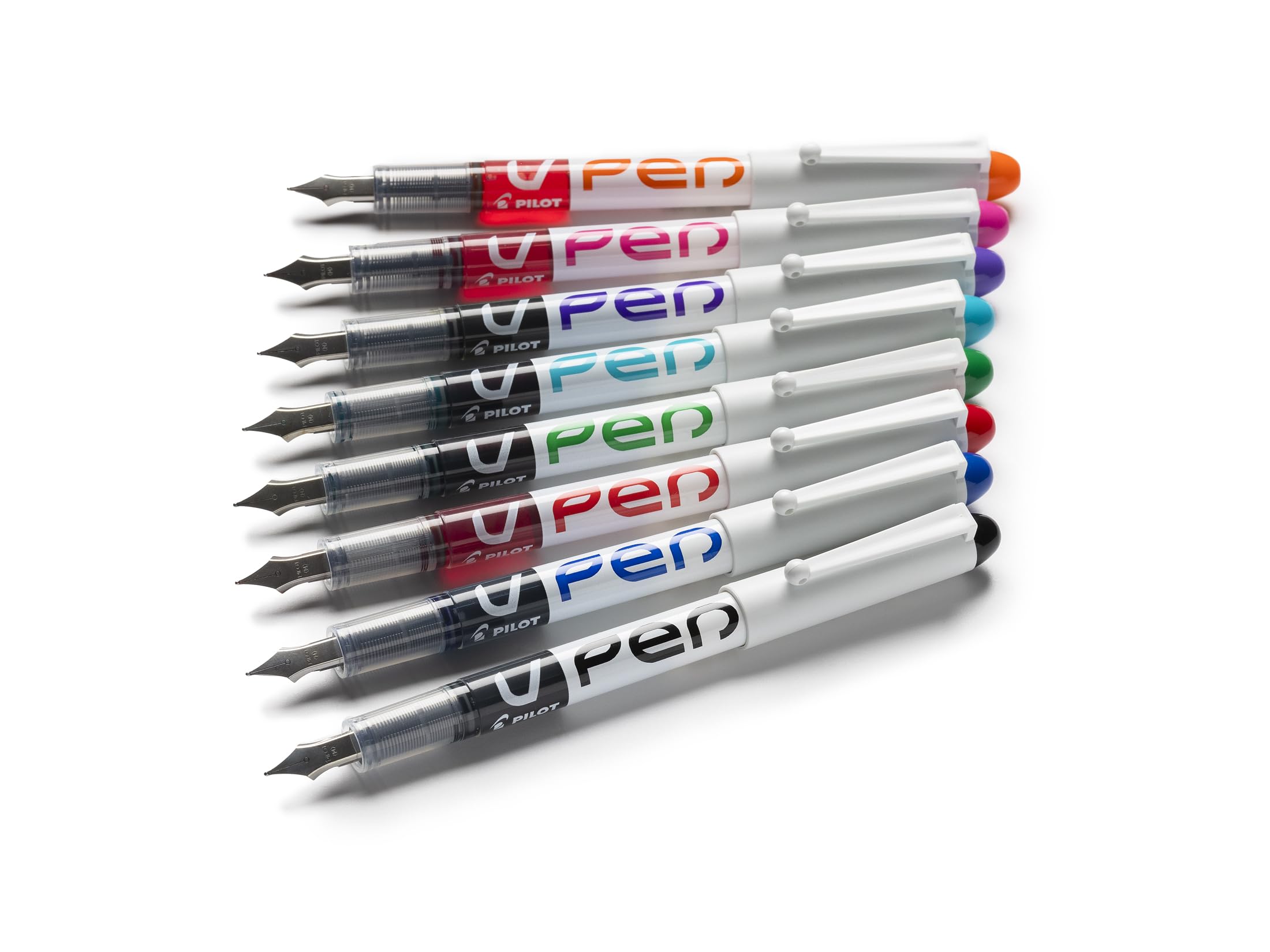 PILOT Vpen Disposable Fountain Pen - Blue Ink, 0.58mm Medium Line, Leak Proof | 6 Count 4