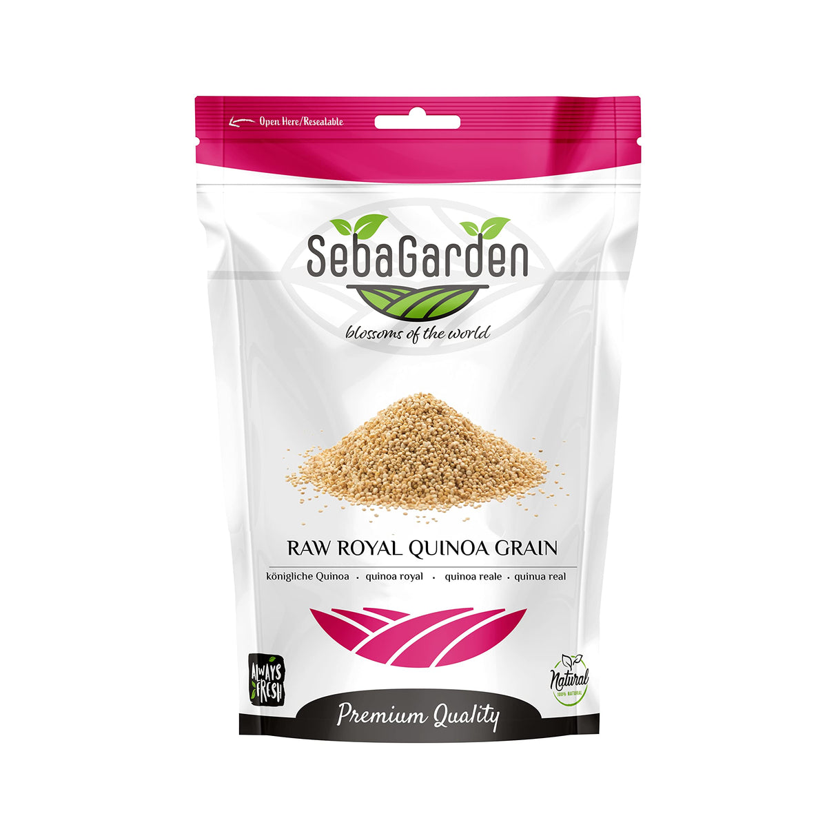 Seba Garden Royal Quinoa - Organic Whole Grain, 1 kg