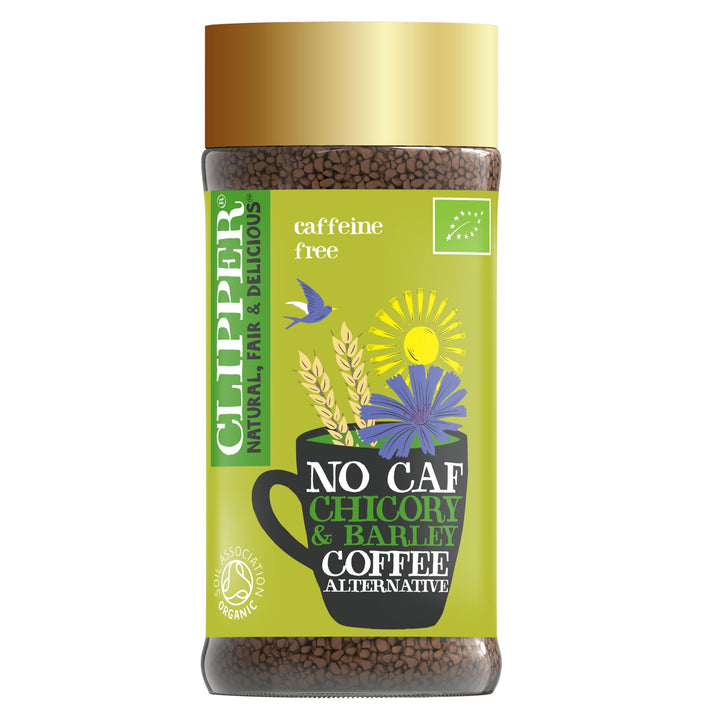Clipper Organic No Caf Coffee Alternative 100g | Caffeine-Free Barley & Chicory Blend