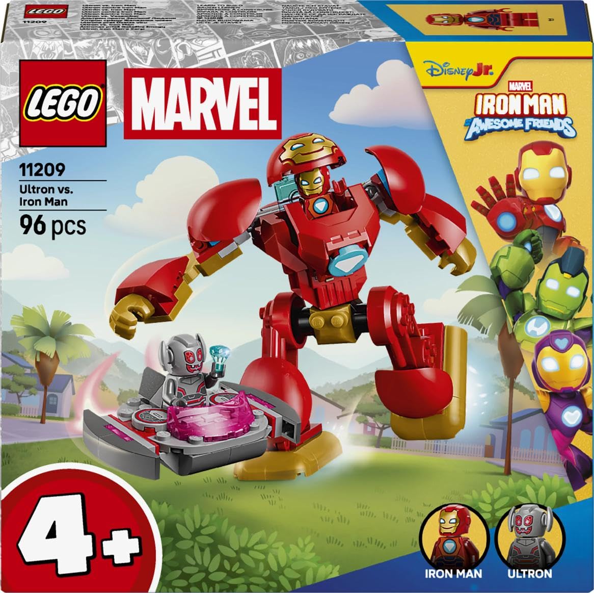 LEGO Marvel Ultron vs. Iron Man Building Set | Ages 4+ | Includes 2 Minifigures & Mech 5