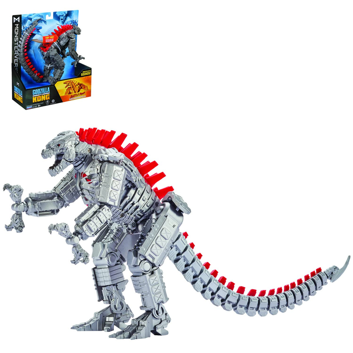 MonsterVerse Mechagodzilla Action Figure - 7 Inch Deluxe with Battle Roar Sounds | MNG10000