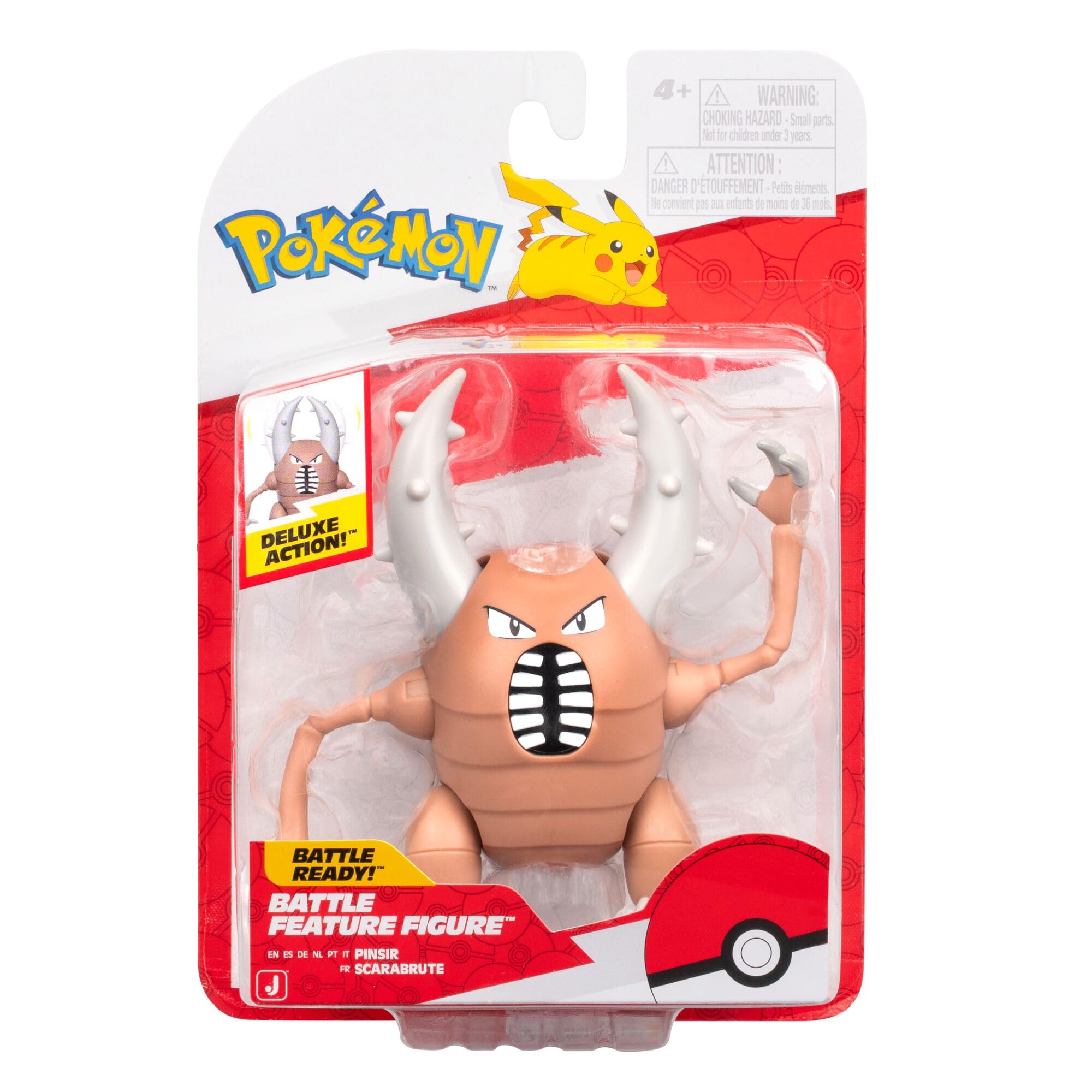 Pokémon Pinsir Battle Feature Figure - 4.5-Inch Articulated Action Figure 1
