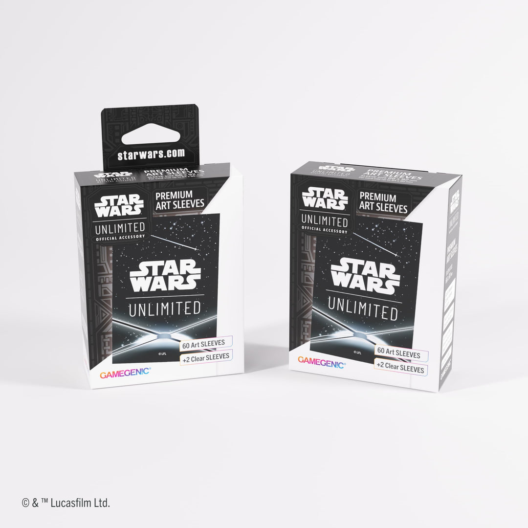 Gamegenic Star Wars: Unlimited Premium Art Sleeves - Black Card Back