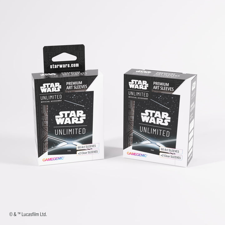 Gamegenic Star Wars: Unlimited Premium Art Sleeves - Black Card Back