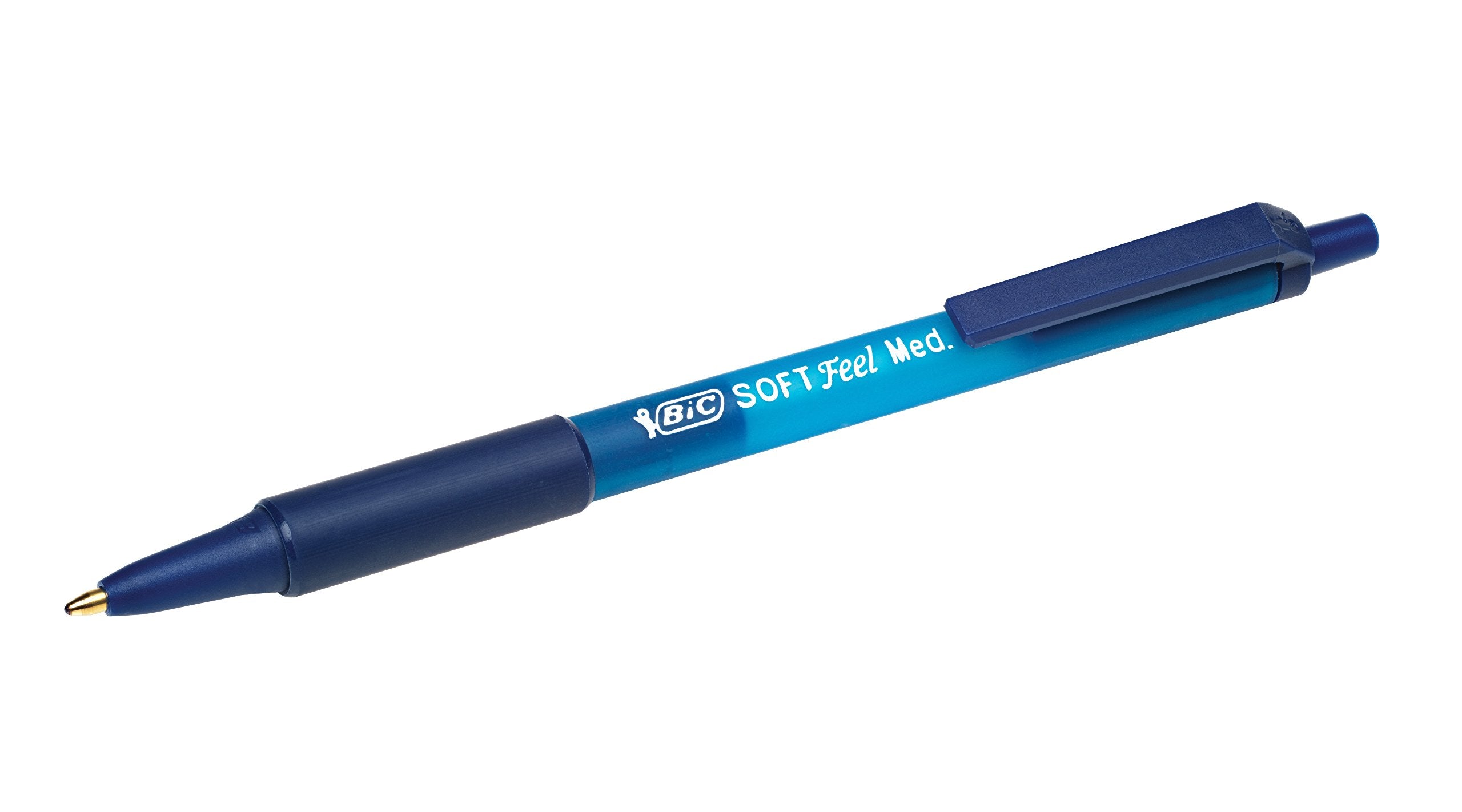 BIC Soft Feel Clic Grip Pen - Blue, Pack of 3 6