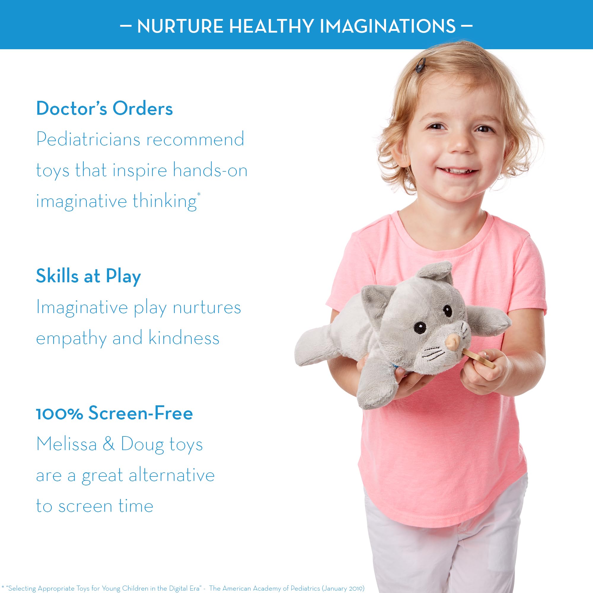 Melissa & Doug Pet Vet Set - Doctor Role Play Toys for Kids Ages 3+ | Includes 24 Tools & Plush Pets 8