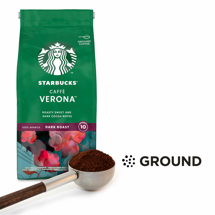 STARBUCKS - Caffè Verona Dark Roast Ground Coffee 200g (Pack of 6)