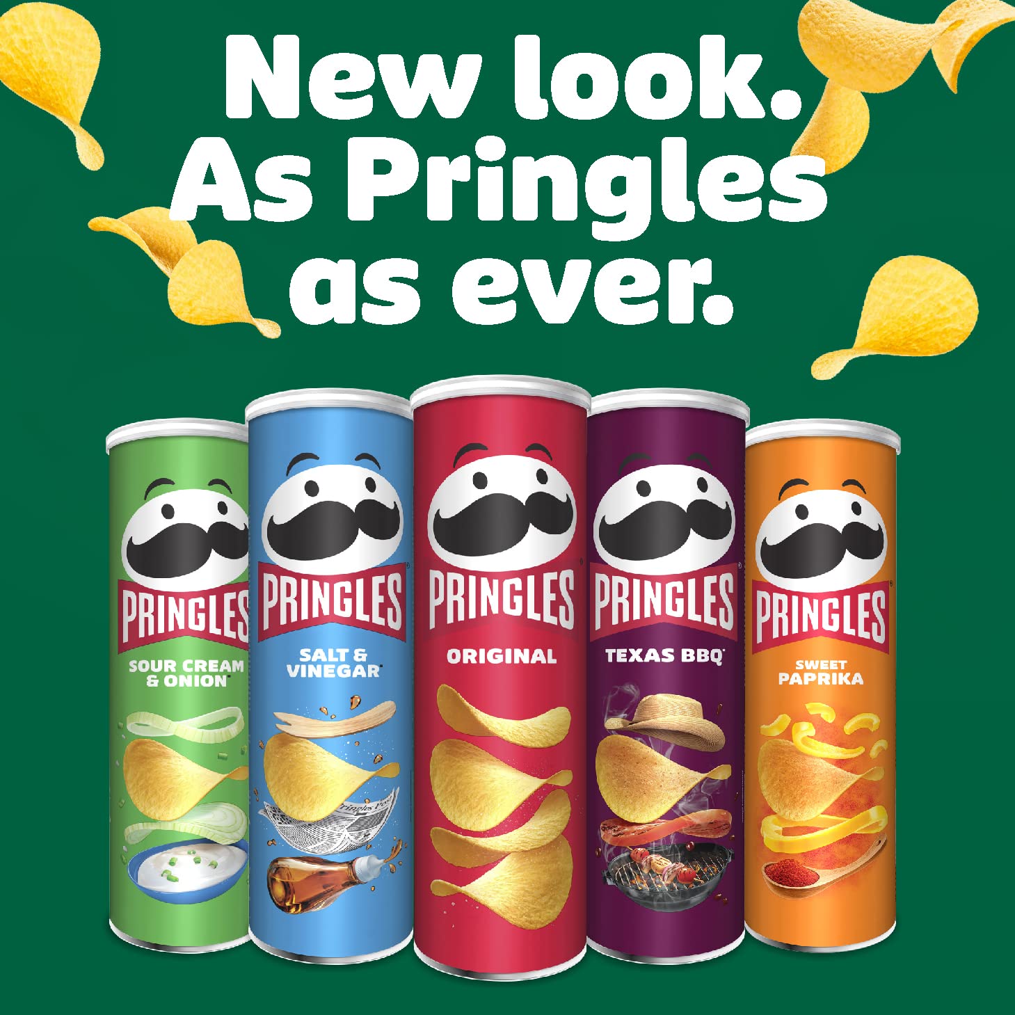 Pringles Cheese & Onion Sharing Crisps 185g (Pack of 4) 2