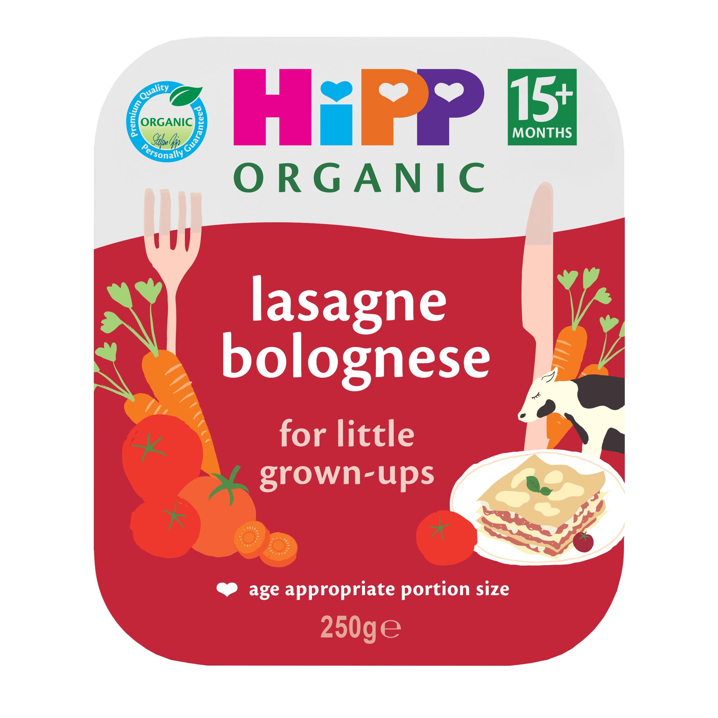 HiPP Organic Lasagne Bolognese Toddler Meal 15+ Months 250g (Pack of 6) 1