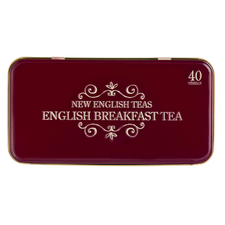 New English Teas Vintage London Tea Tin with 40 English Breakfast Teabags