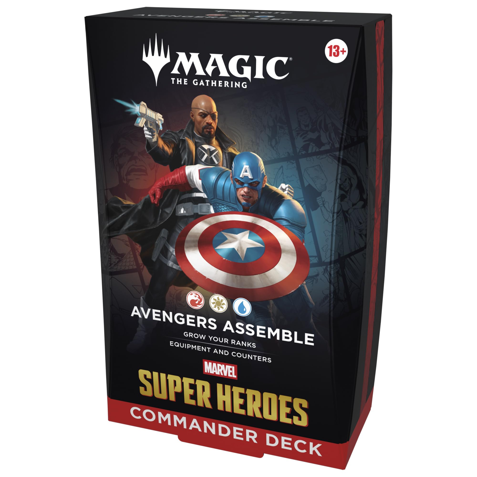 Magic: The Gathering - Marvel Super Heroes Avengers Assemble Commander Deck | 100 Cards | Unisex Adult