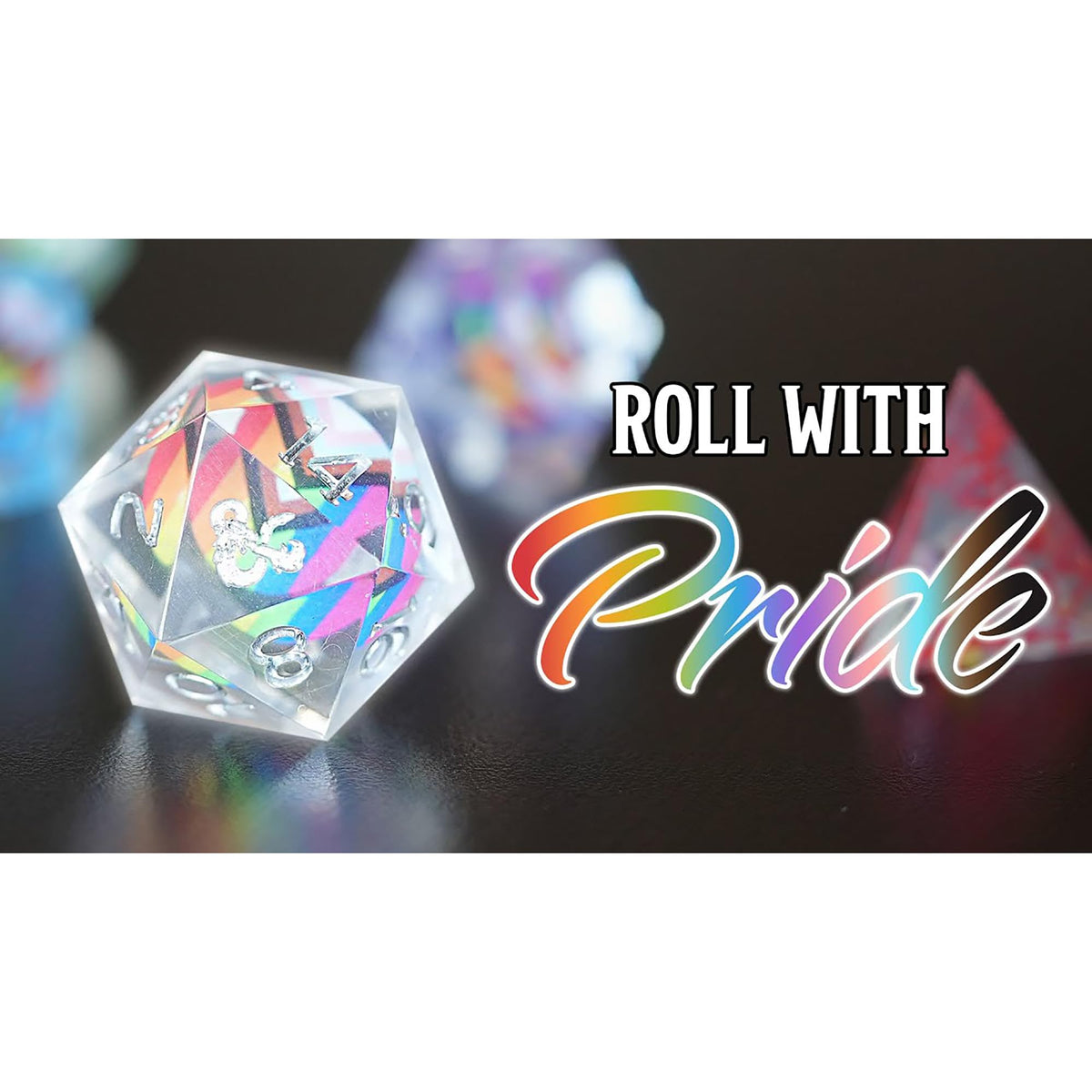 Sirius Dice Dungeons & Dragons Progress Pride Dice Set - 7-Piece Polyhedral RPG Dice