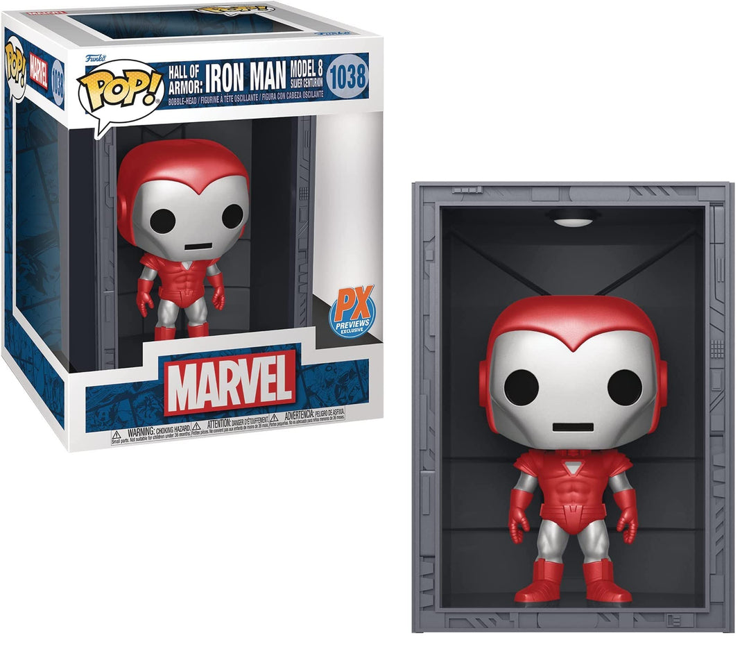 Funko Pop! Deluxe Marvel Hall of Armor - Iron Man MK8 Silver Centurion Vinyl Figure (64806)