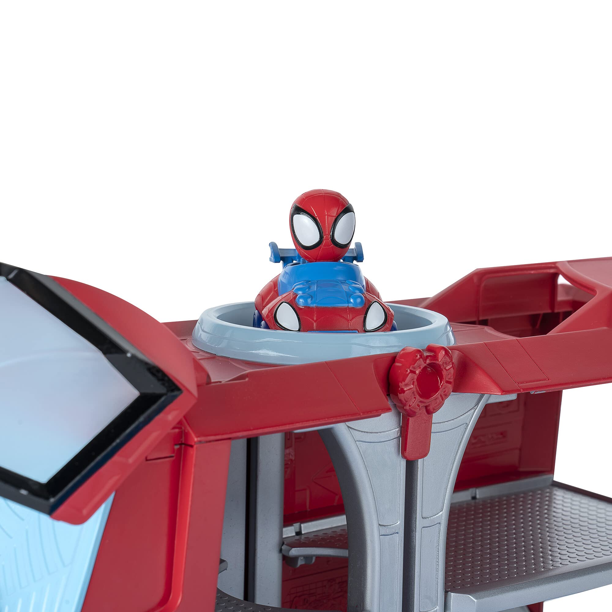 Marvel's Spidey and His Amazing Friends Web Transporter Feature Vehicle - Lights & Sounds with 3 Amazing Minis 2