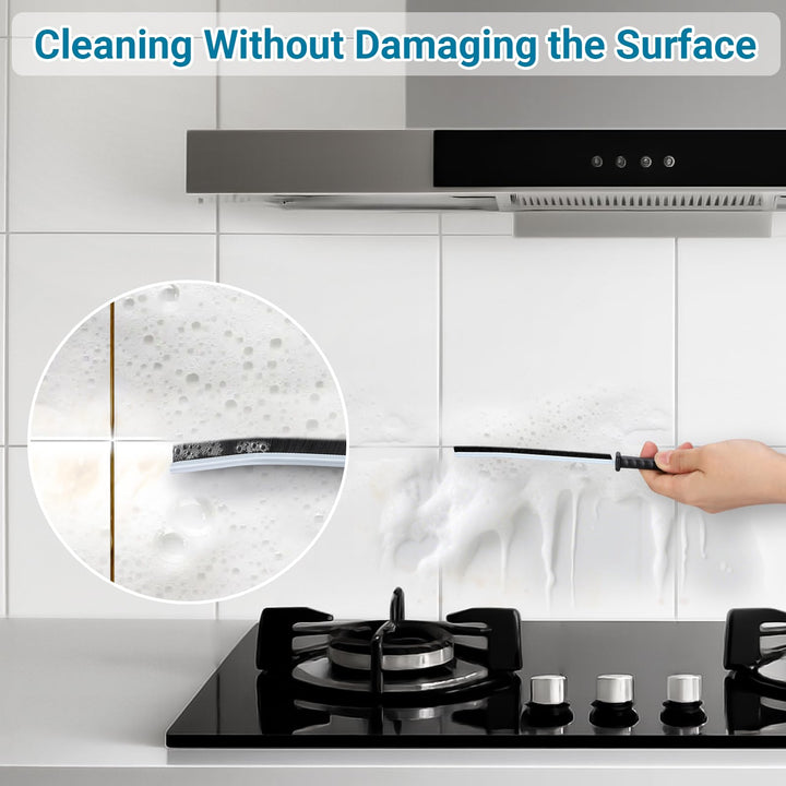 Alyvisun - 3 Pack Crevice Cleaning Brush for Hard-to-Reach Spaces