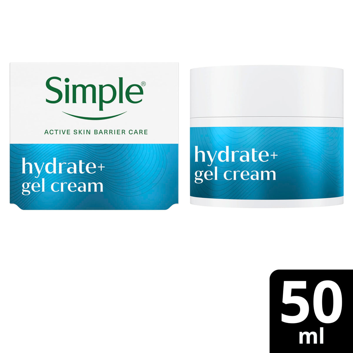 Simple Hydrate+ Facial Moisturiser Gel Cream - 50 ml