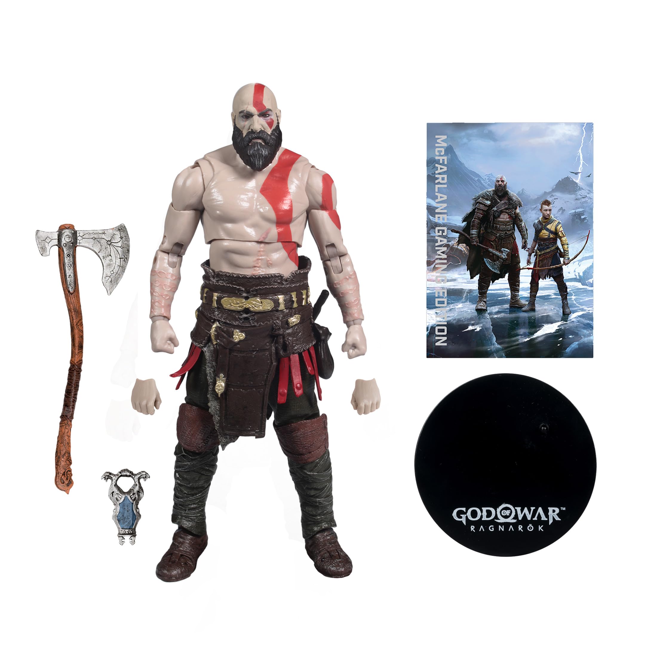 McFarlane God of War Kratos (God of War Ragnarok) 7in Deluxe Action Figure | Ultra Articulation | Ages 16+