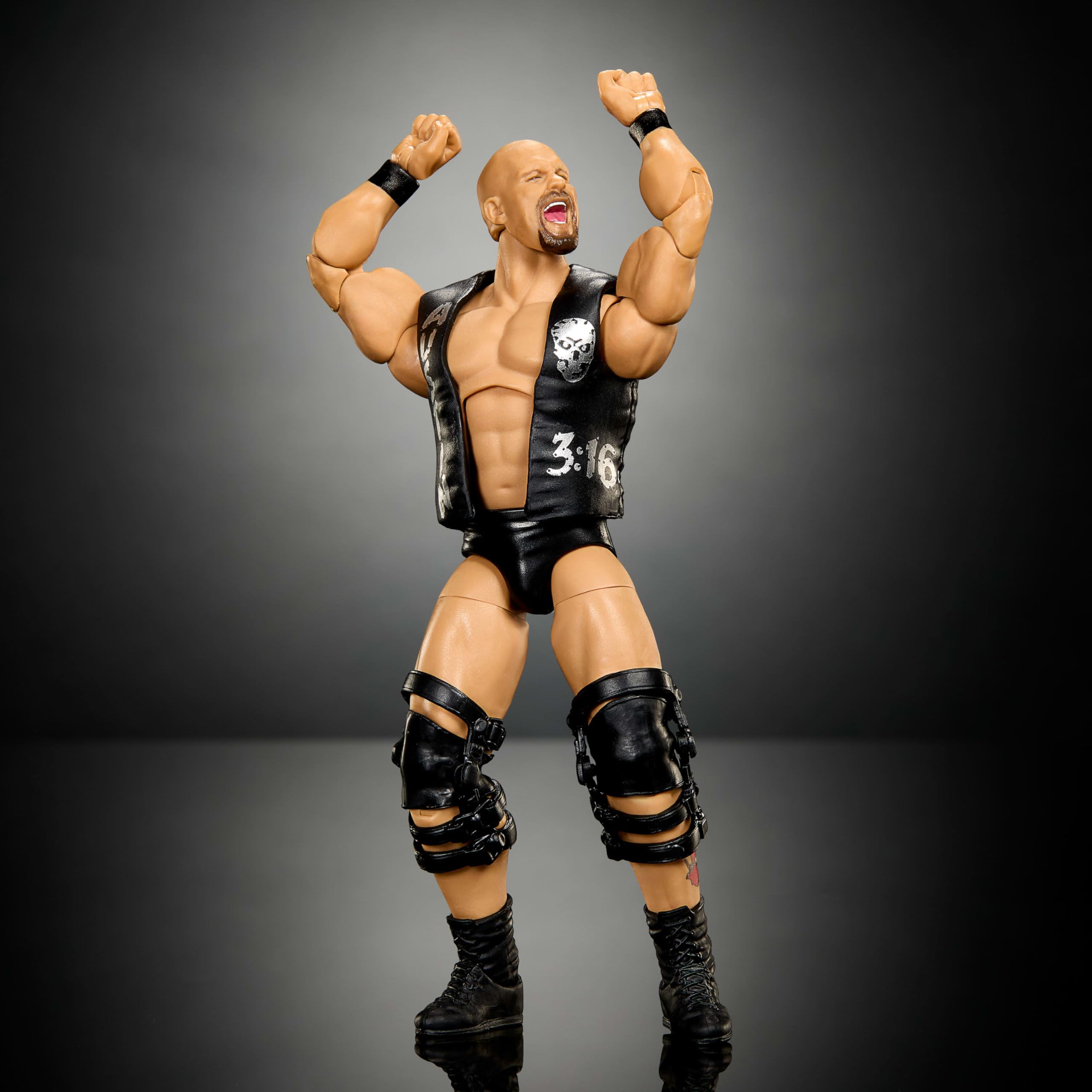 Mattel WWE Elite Collection Action Figure JHX79 - Deluxe Articulation | Interchangeable Hands | TrueFX Face 3