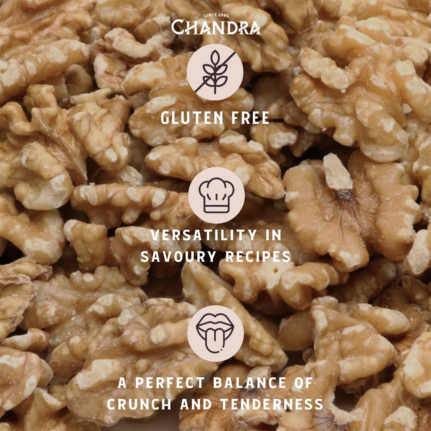 CHANDRA Whole Foods Walnut Halves - 1KG Resealable Bag | Keto & Paleo Friendly | Gluten-Free 4