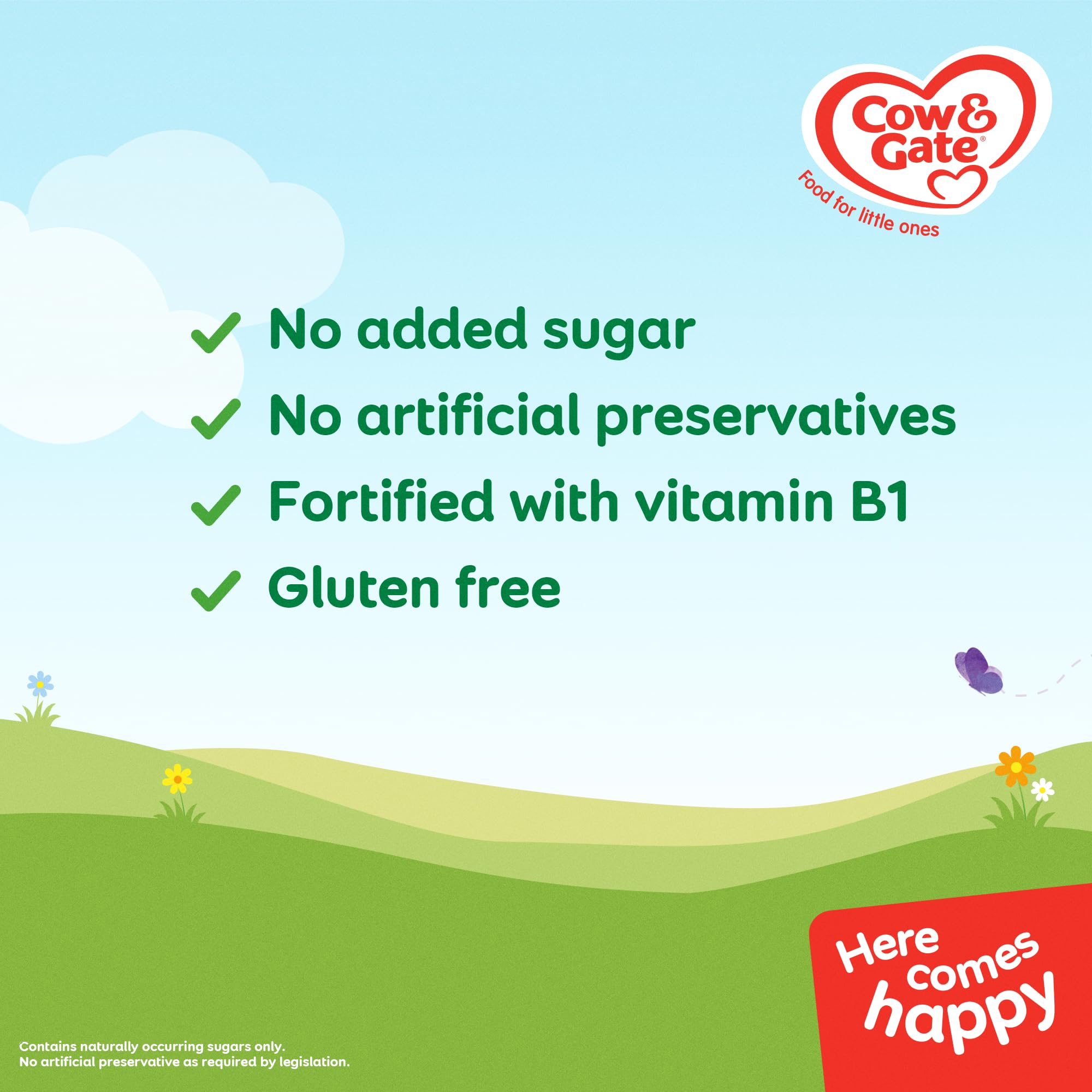 Cow & Gate Baby Rice Cereal for 4-6+ Months, 100g Pack of 5 3