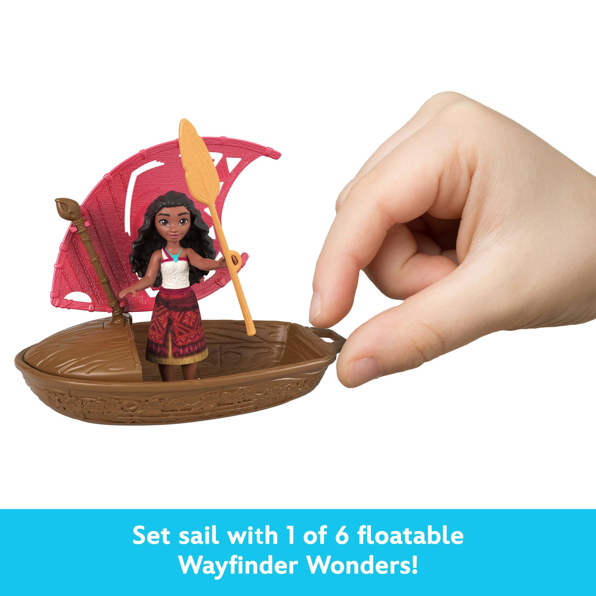 Mattel Disney Moana 2 Wayfinder Wonders Toy Set with Surprise Doll and Floating Canoe 2