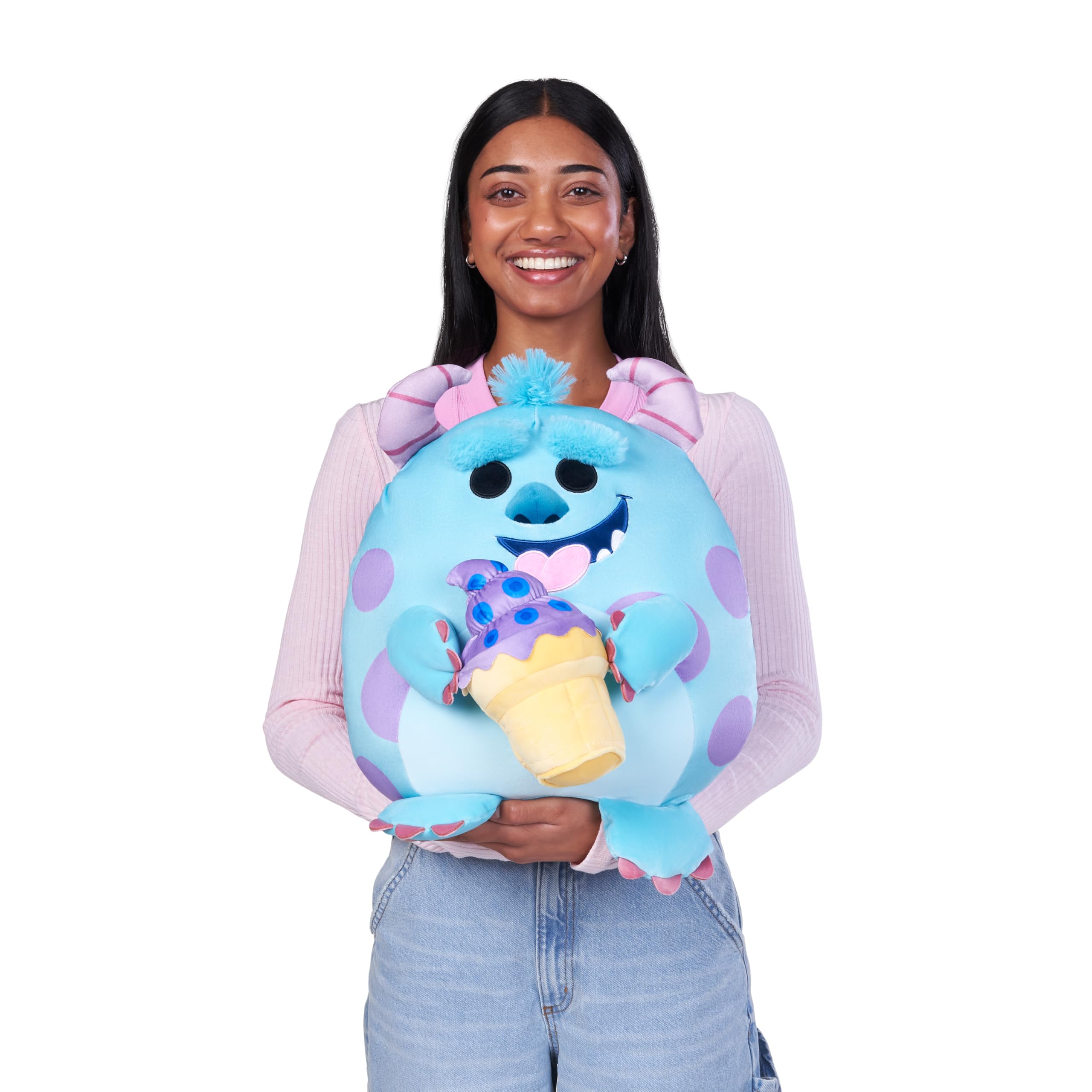 Snackles Disney Sulley 14-inch Plush Toy with Snack Accessory - Super-Soft Stuffed Animal for Kids 2