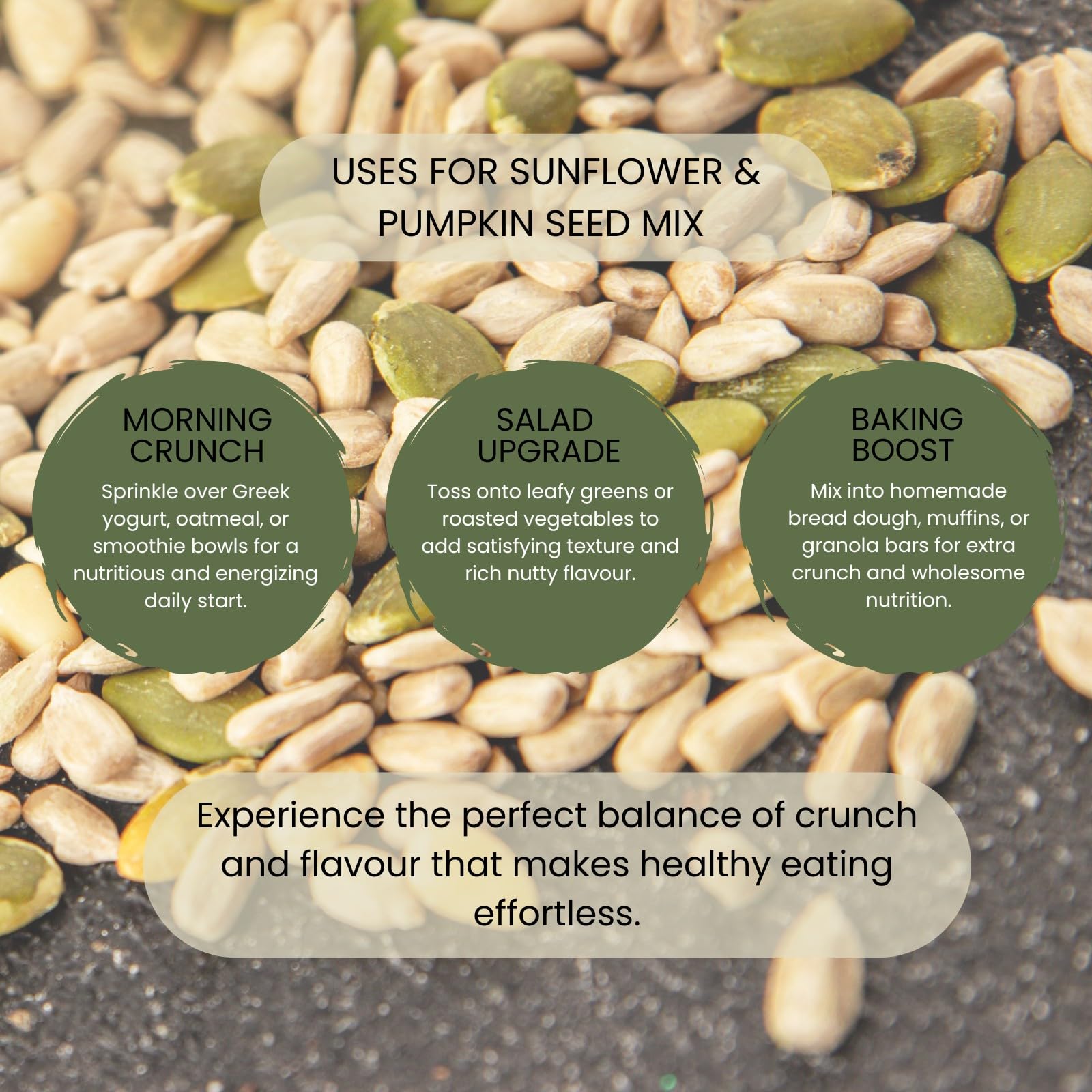 Minton & Donello Sunflower & Pumpkin Seed Mix - Nutrient-Rich Blend | 500g Pack 2