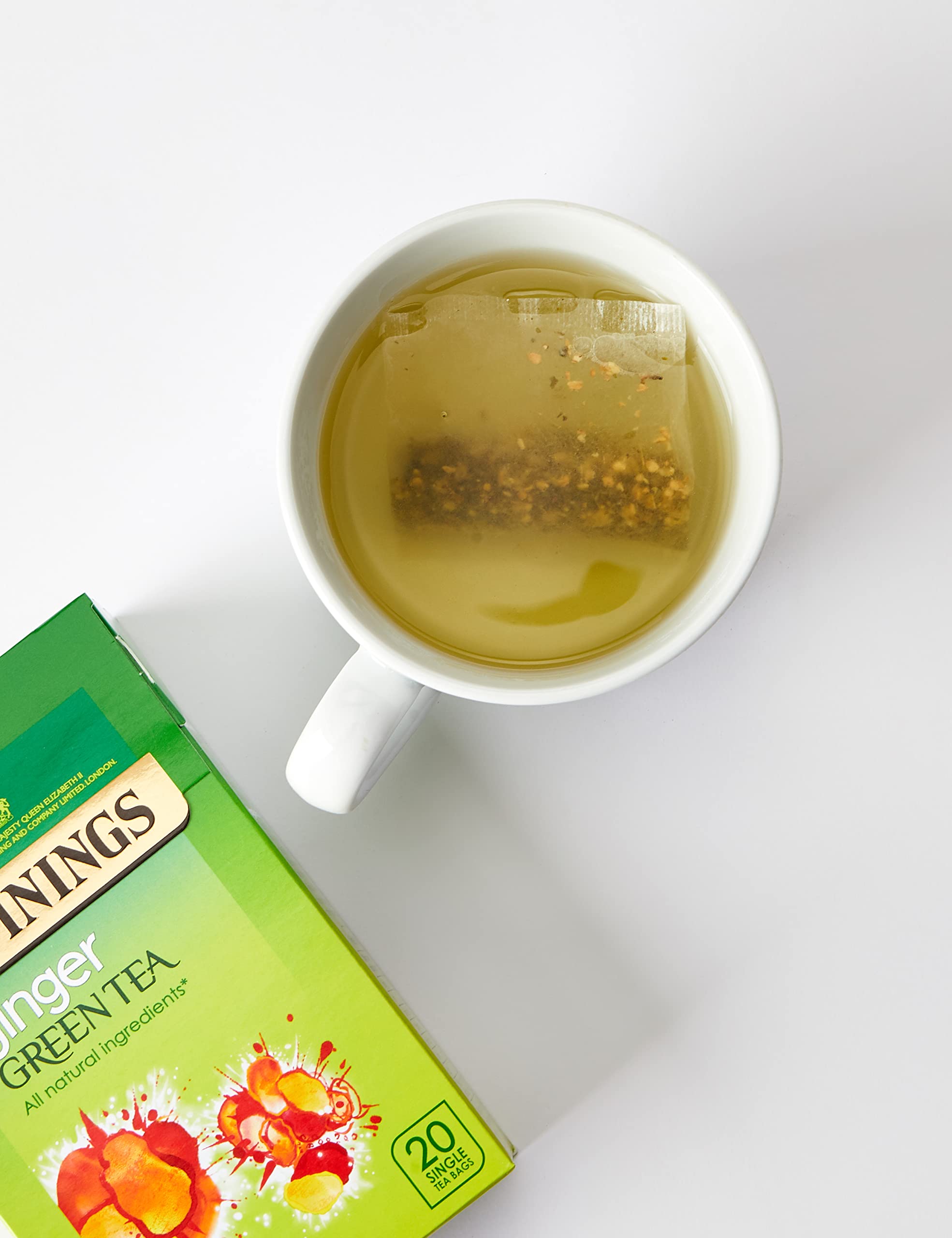Twinings Ginger Green Tea 80 Tea Bags (4 x 20) - Soothing Spicy Green Tea with Real Ginger 2