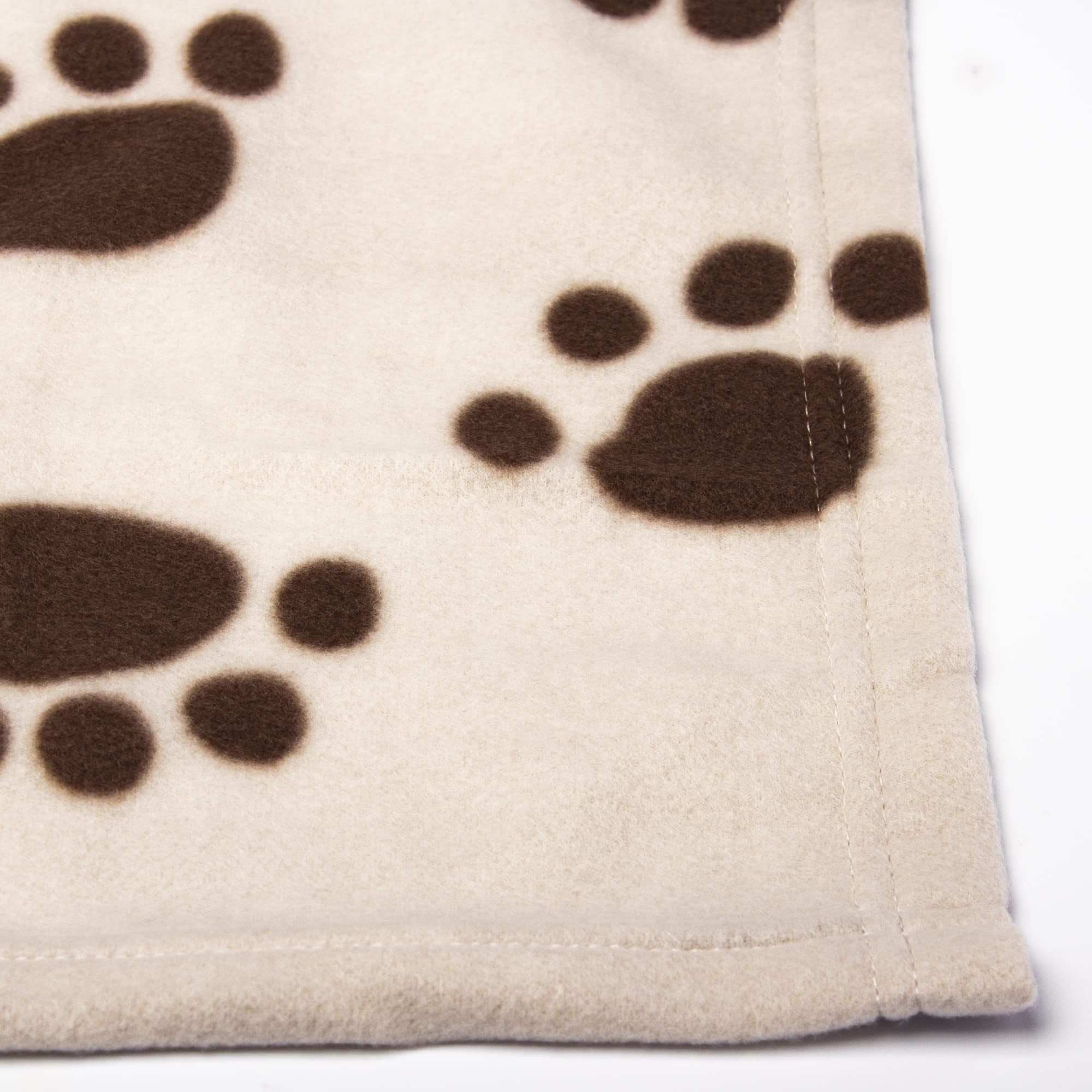 Petface Soft Cosy Fleece Comforter Paw Prints Blanket for Dogs | 100 x 70 cm 3