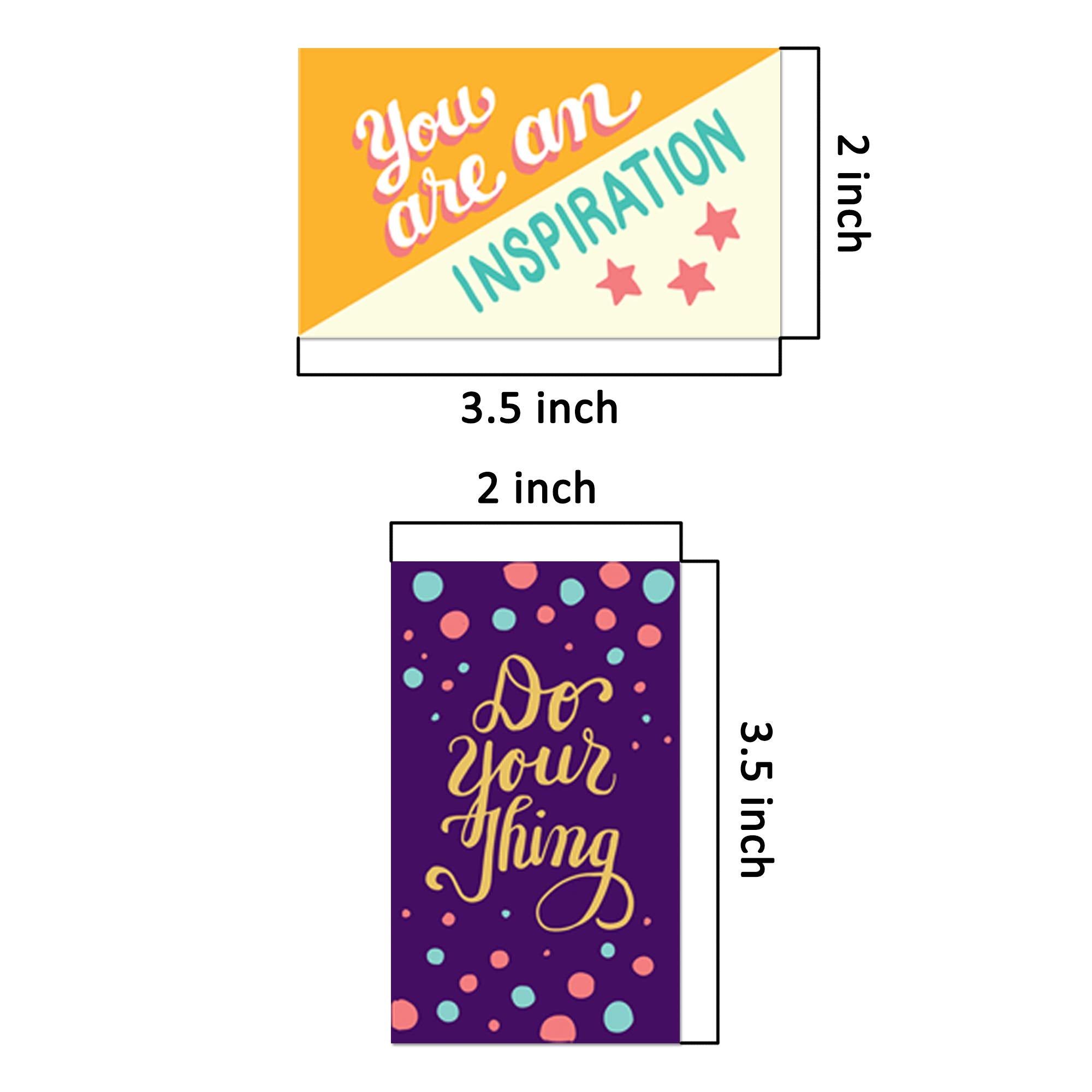 Youngever 300 Pack Motivational Quote Cards - Business Card Size | 100 Unique Designs