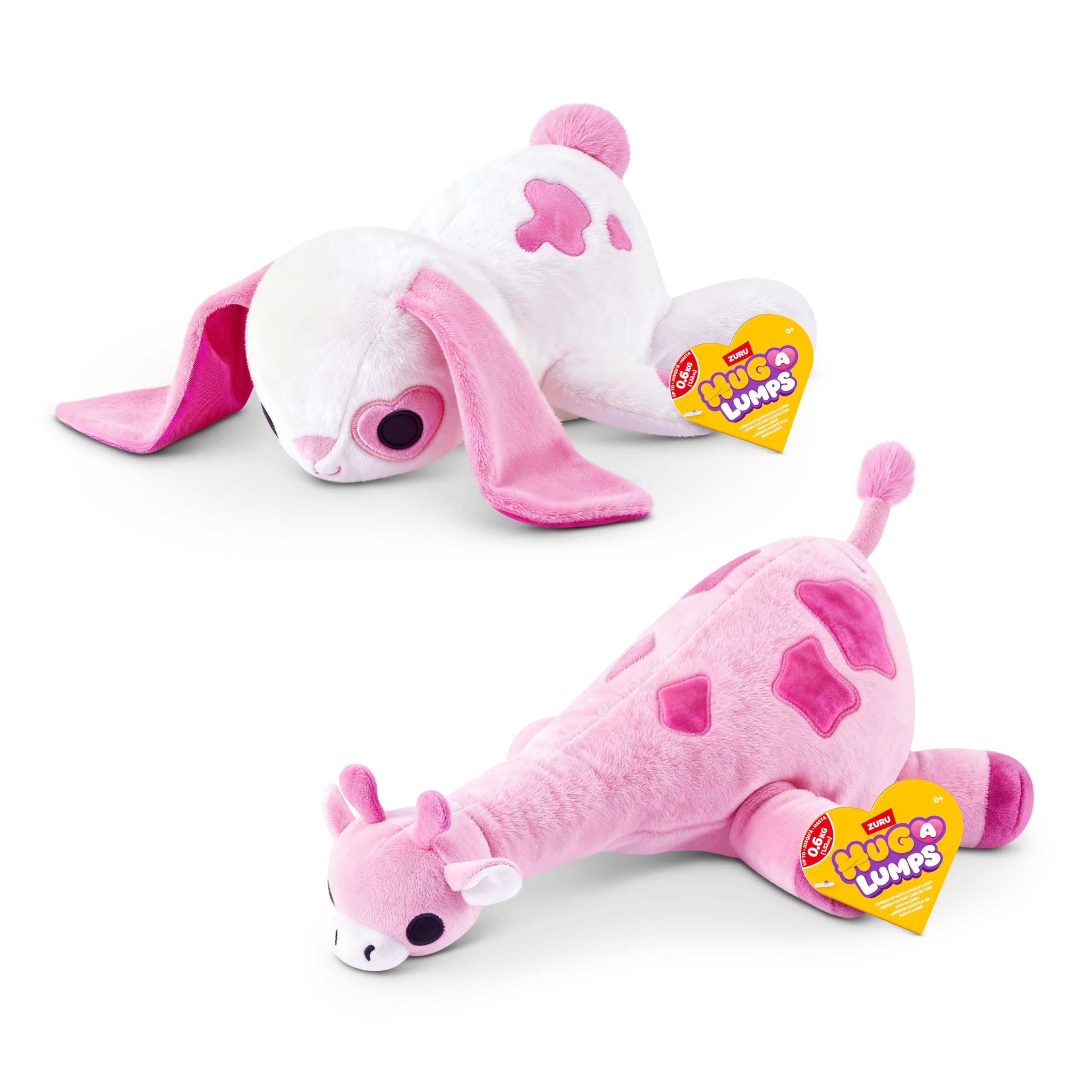 Hug-A-Lumps Love Collection Small Weighted Plush - 2 Pack | 0.75kg Each | Super-Soft Polyester 1