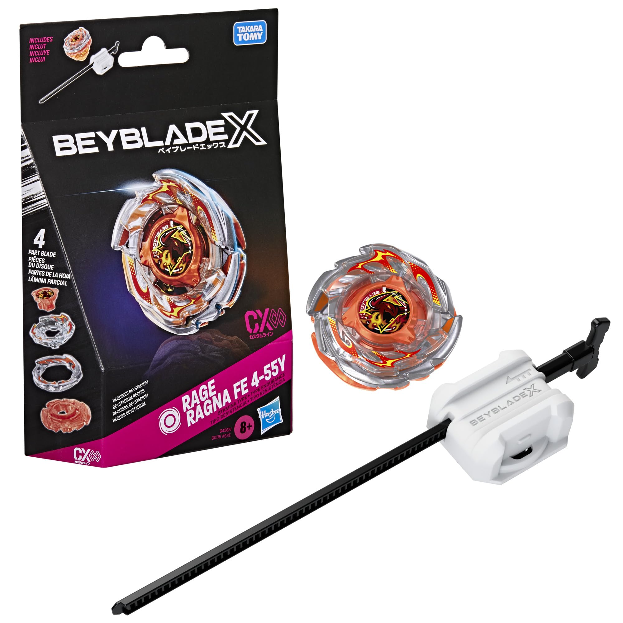 Hasbro Beyblade X Rage Ragna FE 4-55Y CX Infinity Starter Pack Set | Stamina Type Top | Ages 8+ 1
