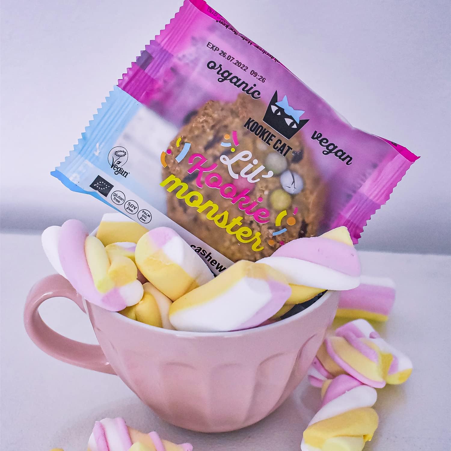 Kookie Cat Lil’ Kookie Monster - Vegan Gluten-Free Cookies, Individually Wrapped 3