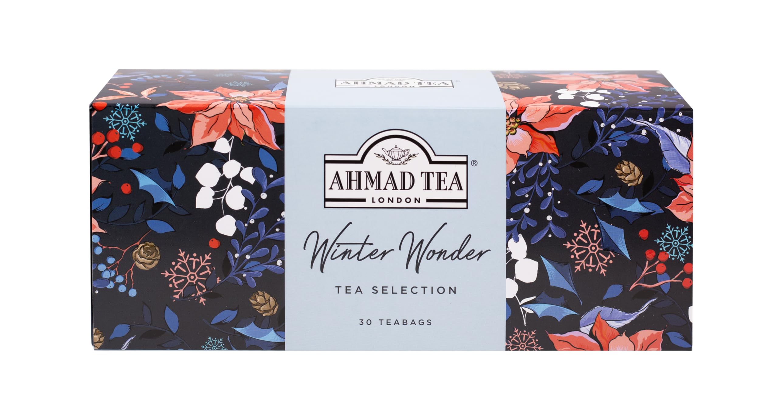 Ahmad Tea - Winter Wonderland Christmas Selection Pack - 30 Teabags (English Breakfast, Cinnamon Haze, Chai Spice) 4