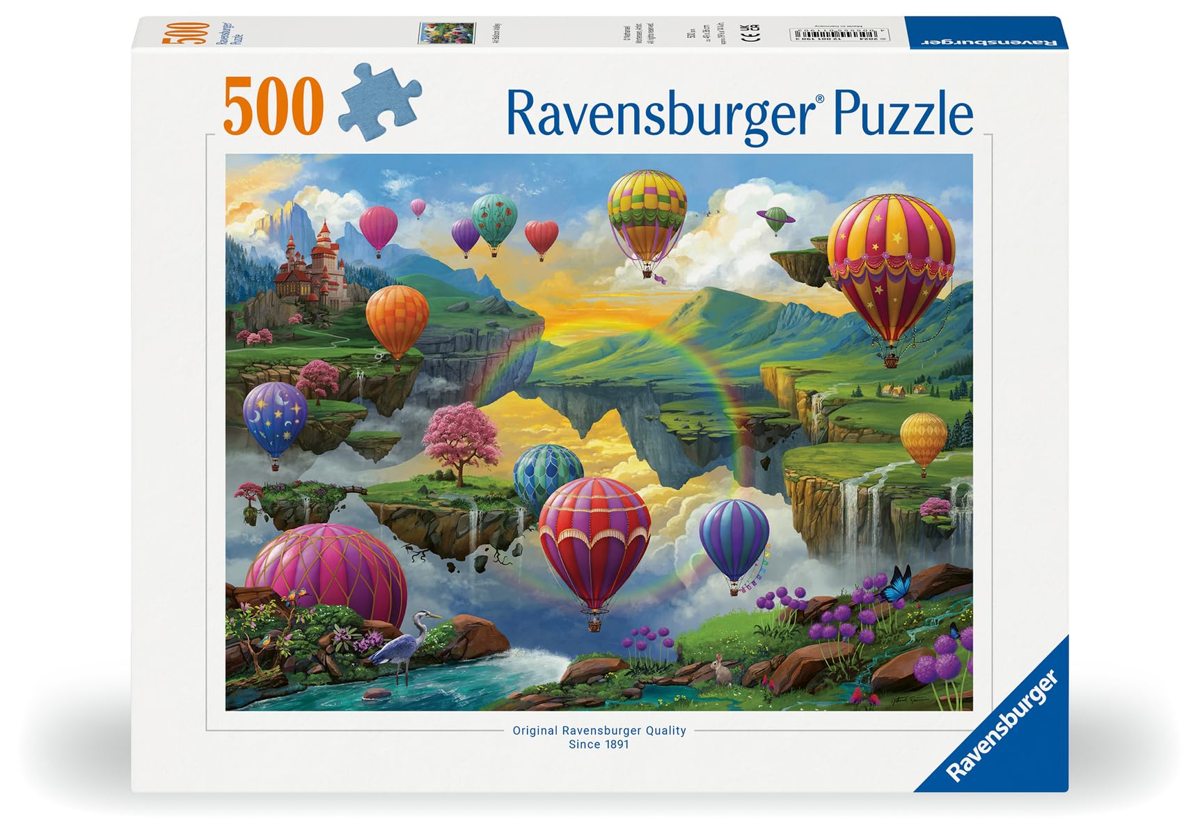 Ravensburger Air Balloon Valley Jigsaw Puzzle - 500 Pieces | Ages 10+ | 49x36cm 2