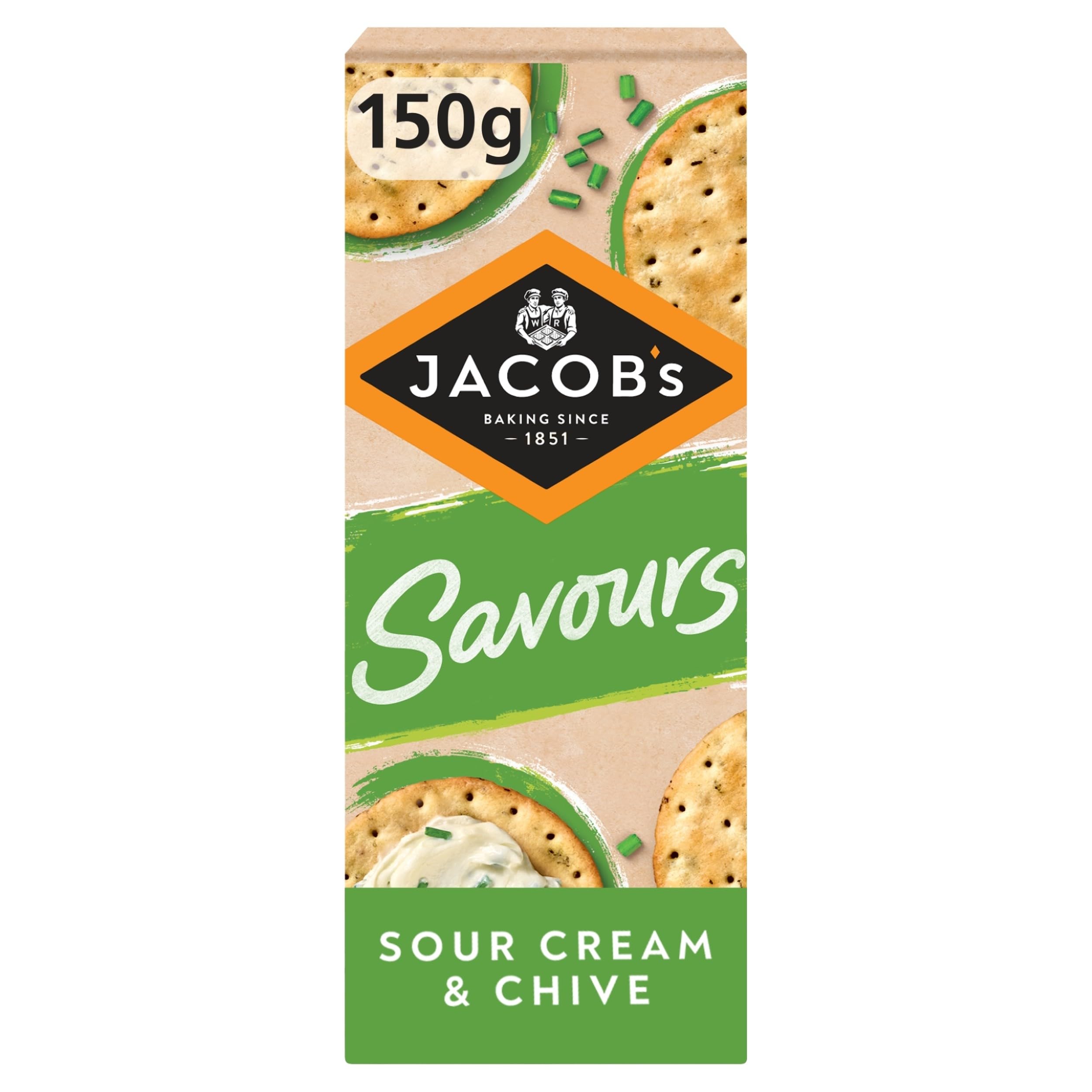JACOB'S Mediterranean Rosemary Crackers Multipack - 5 x 38g Packs (190g Total)
