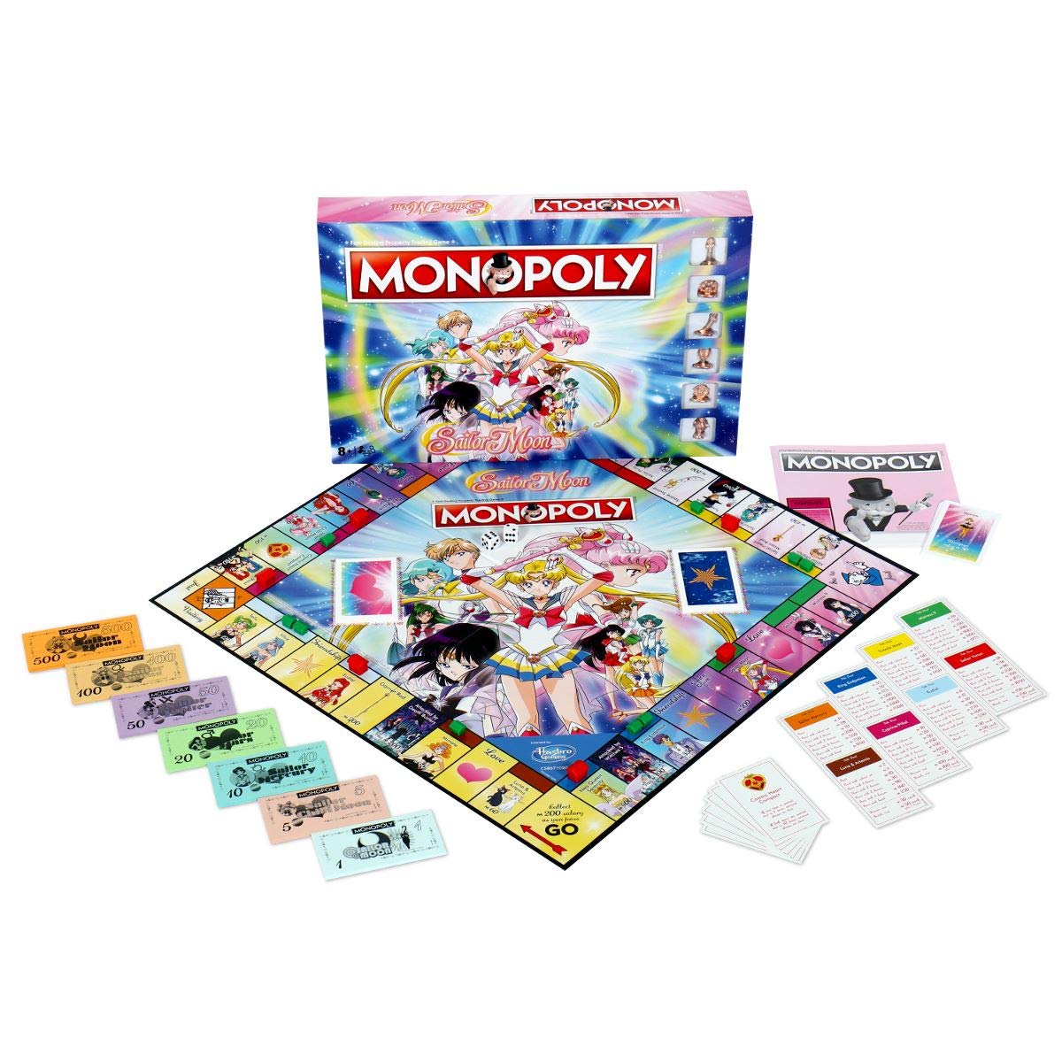 Winning Moves Sailor Moon Monopoly Board Game | 2-6 Players | Ages 8+ | Standard Edition 2